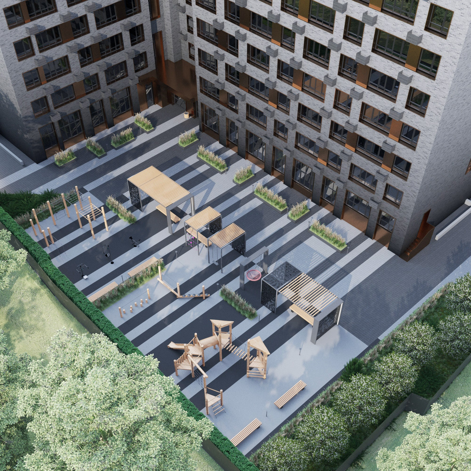 Многоквартирные дома / Пушкина. SAAS Селиванов Алексей Архитектурная Студия