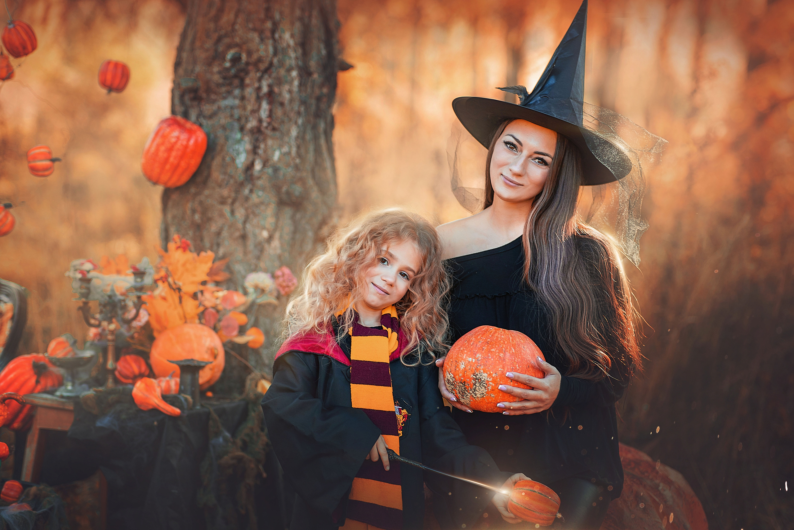 Хэллоуин Фреди Крюгер тыквы праздник вампиры hallowen фотосессия на Хэлуин нечисть принцесса Дракула