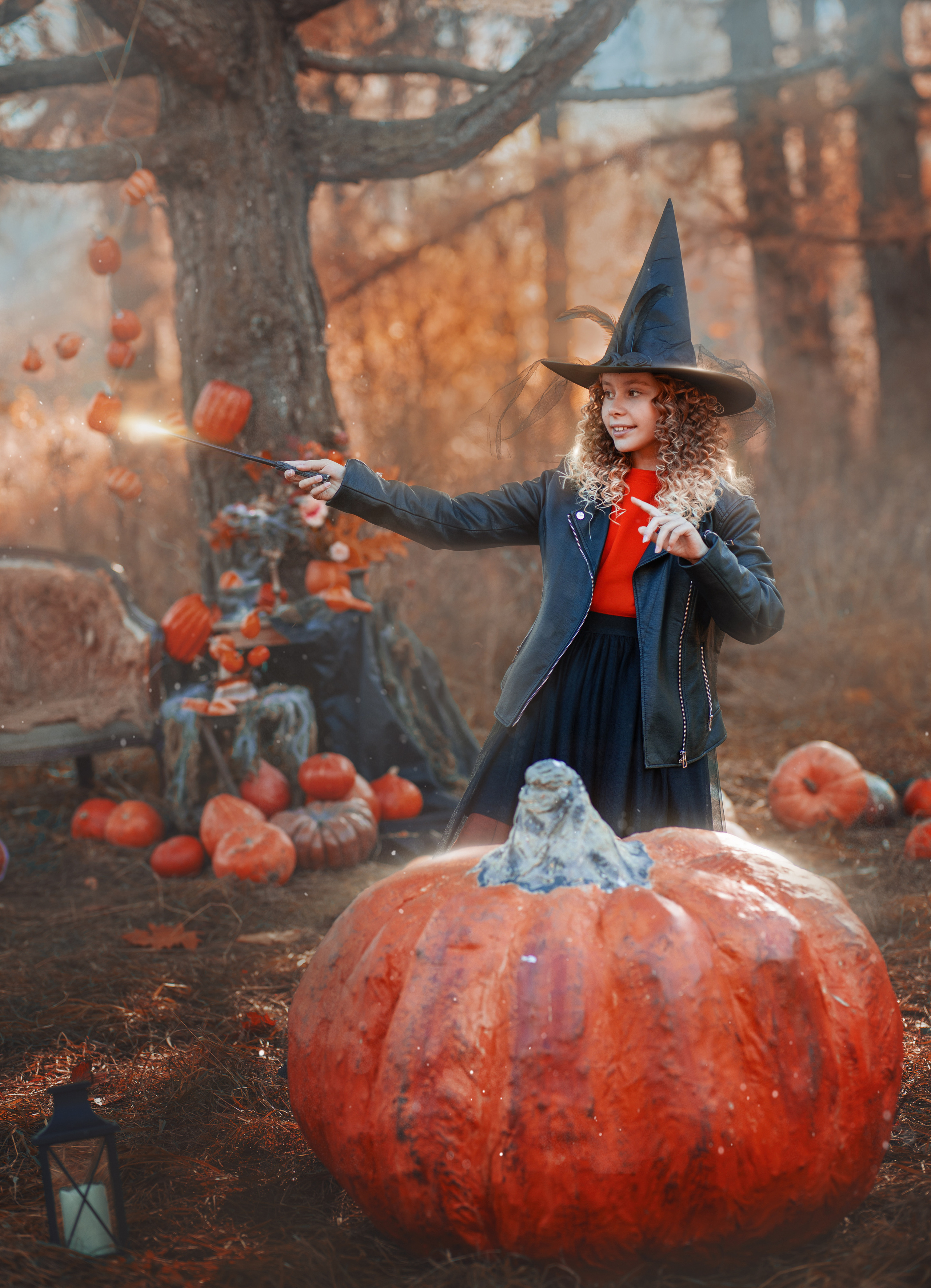 Хэллоуин Фреди Крюгер тыквы праздник вампиры hallowen фотосессия на Хэлуин нечисть принцесса Дракула