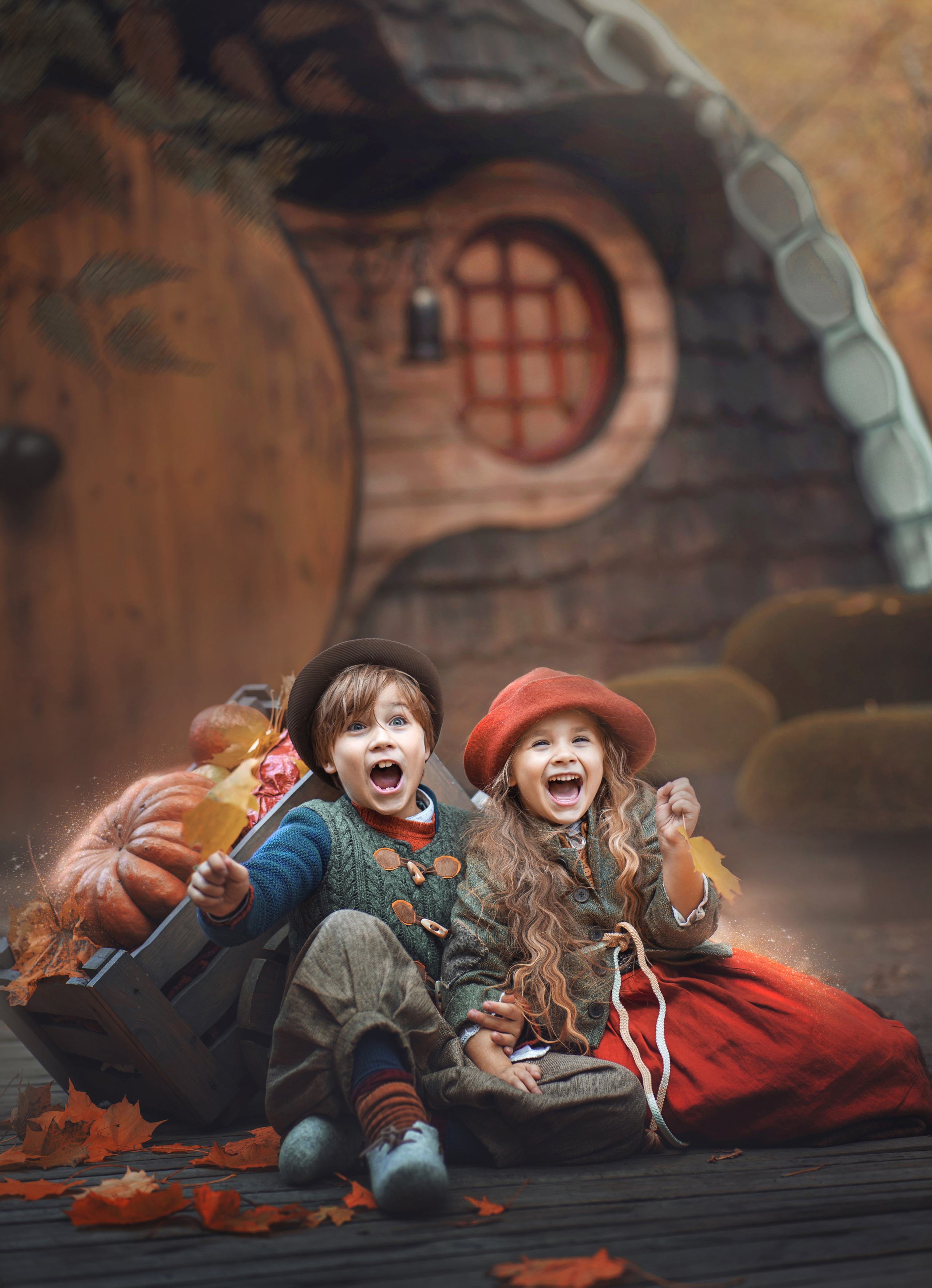 хоббиты фотосессия хоббиты сказочная фотосессия детский фотограф артфото хоббиты властелин колец