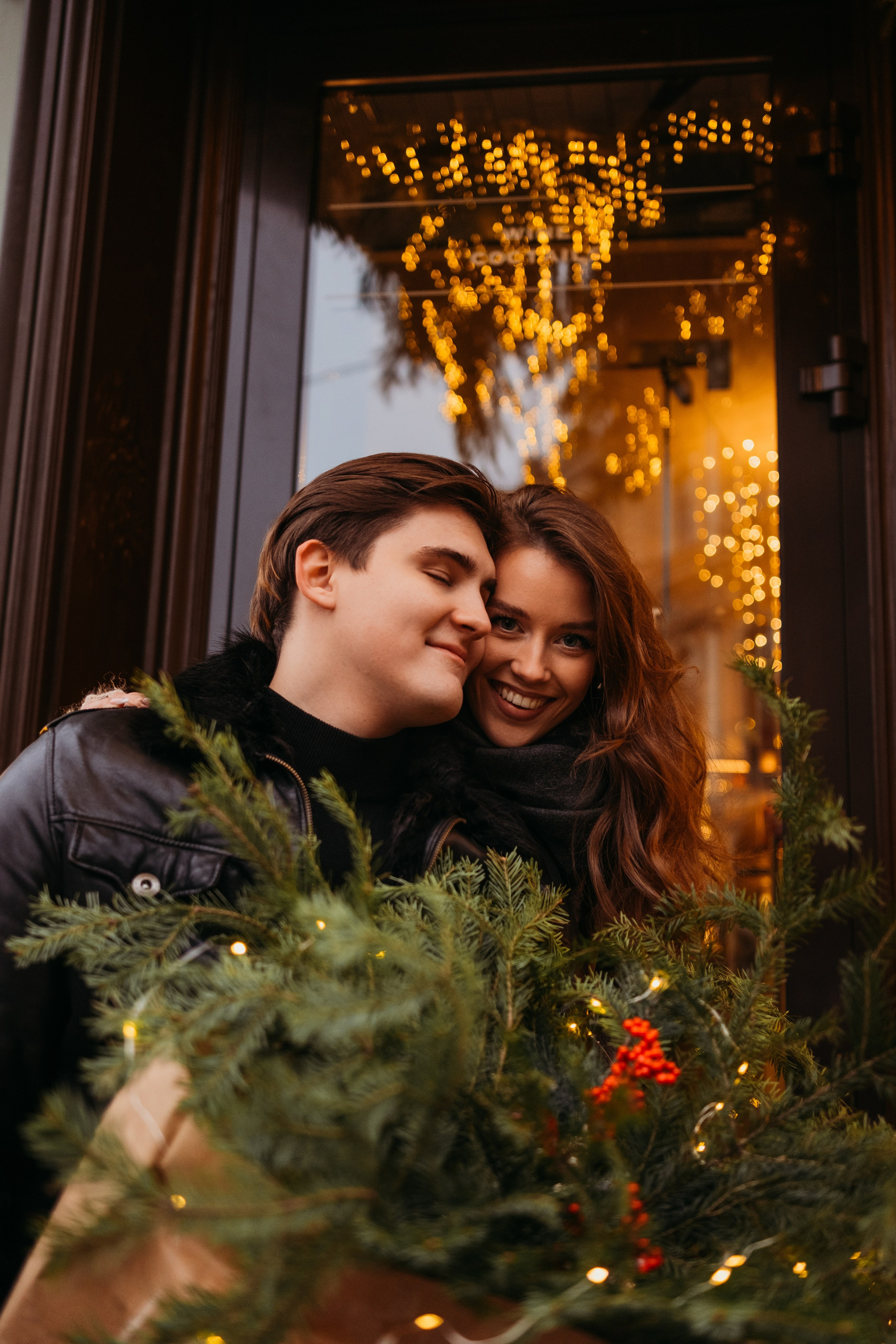 Аня и Даня: новогодняя прогулка. Семейный и детский фотограф в Санкт-Петербурге
