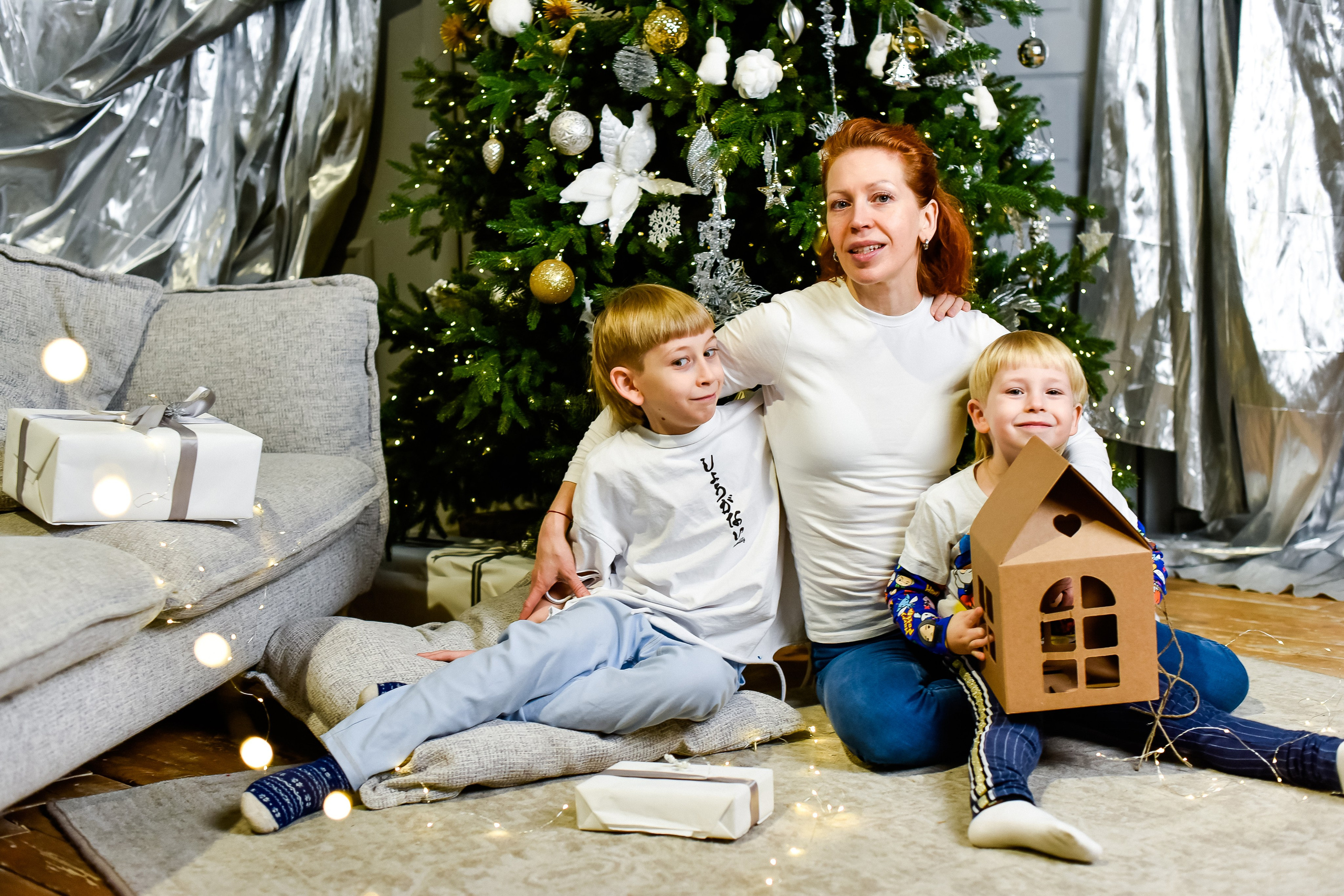 Екатерина с сыновьями