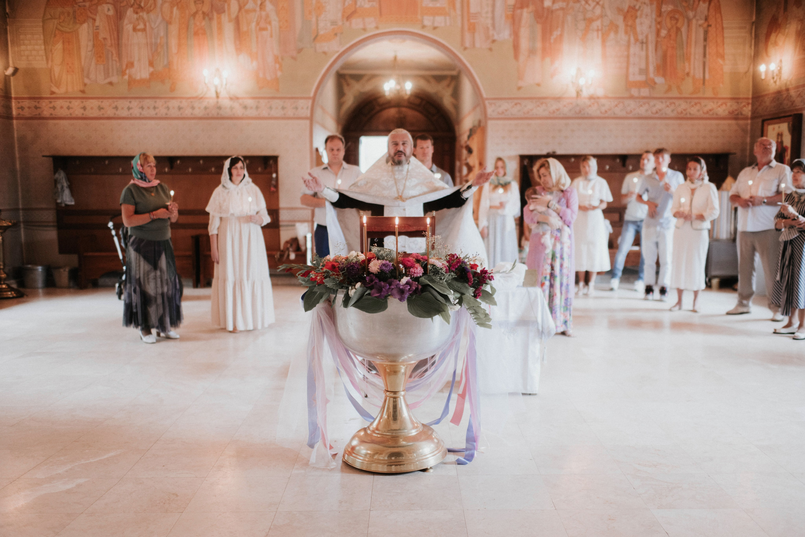 Фотосессия на крещение. Семейный фотограф в Москве Полина Ситникова