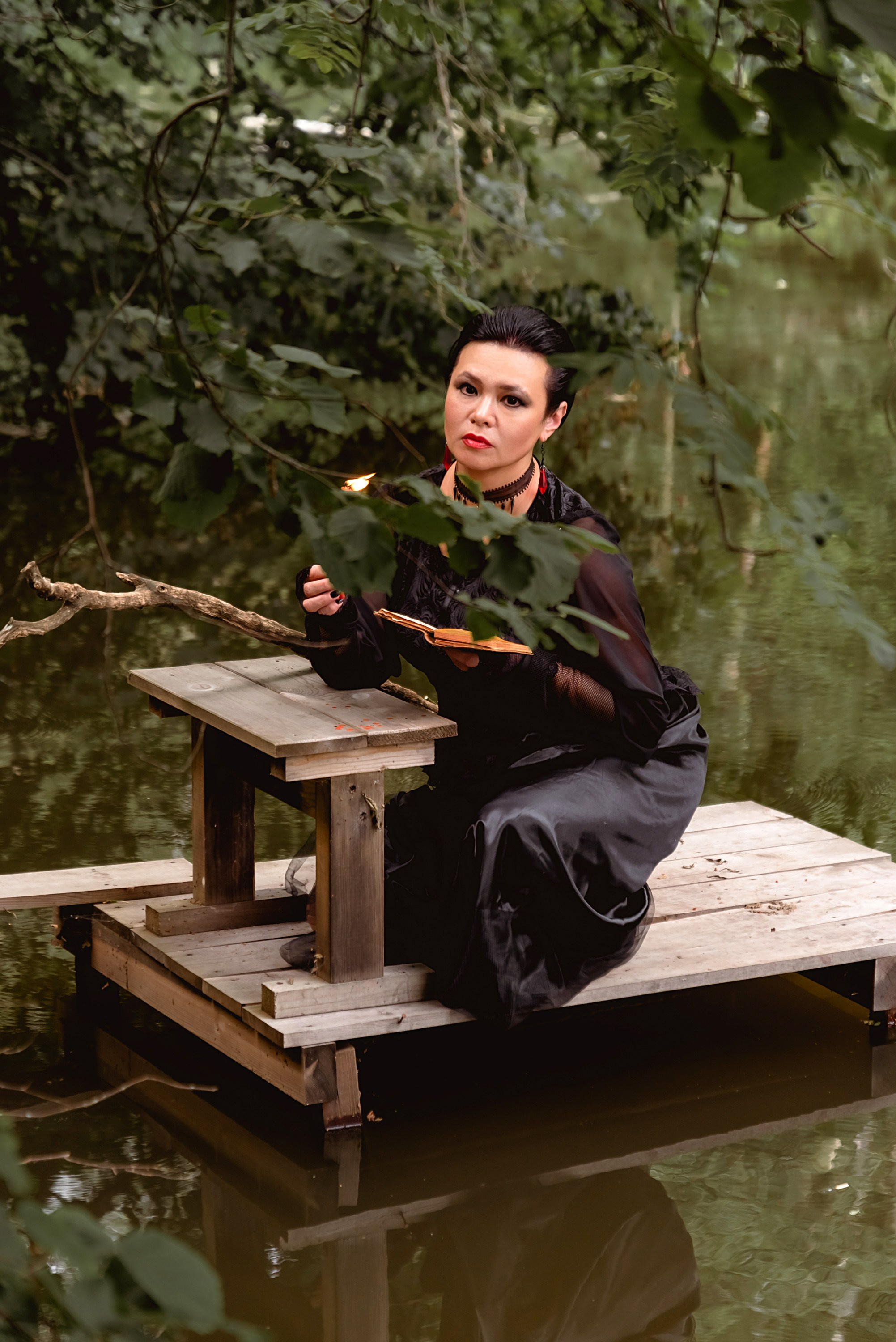 Фотосессия в стиле ведьма. Фотограф Тула творческие фотосессии недорого Ольга Ромашина