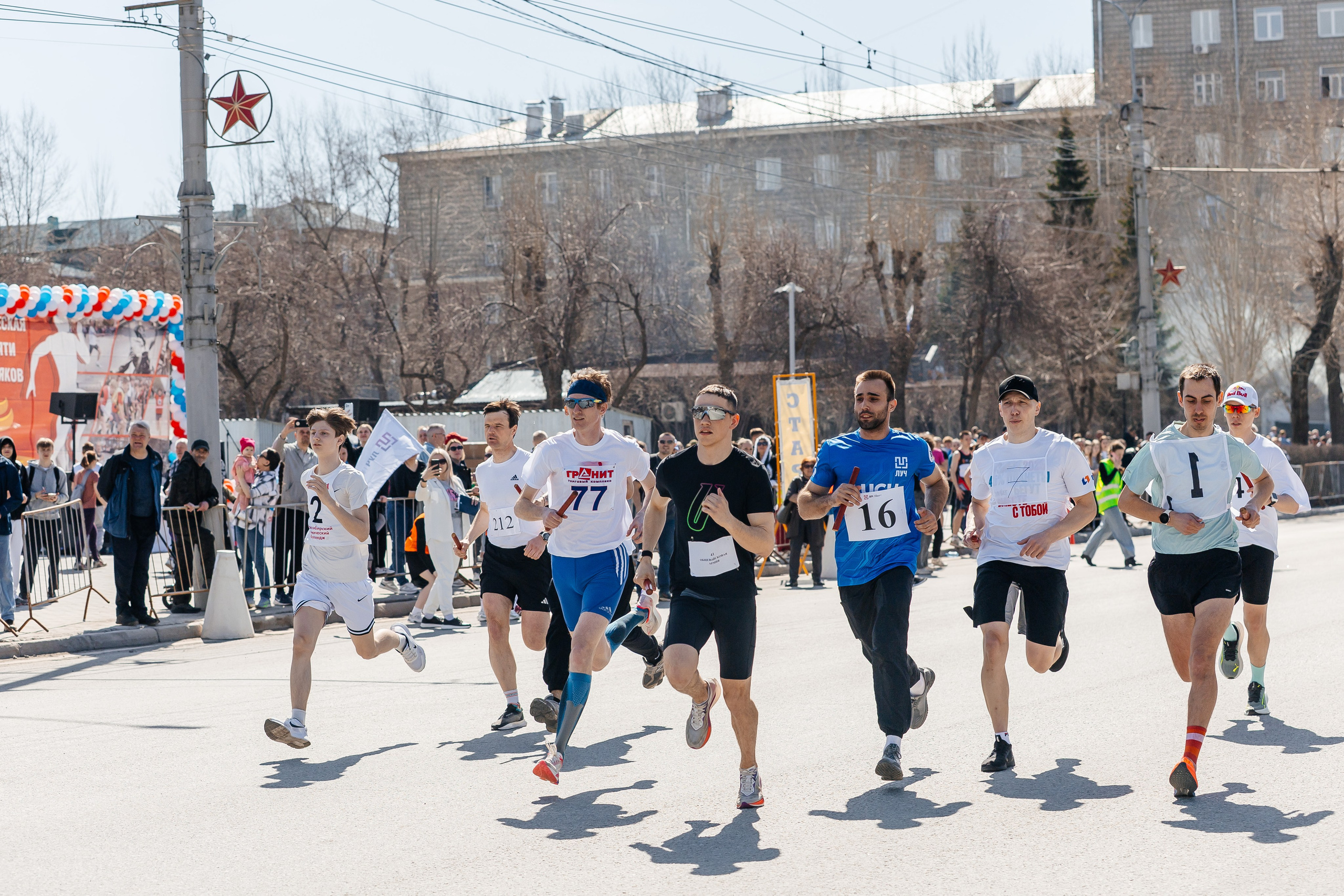 Легкоатлетическая эстафета памяти сибиряков-гвардейцев. Фотограф в Новосибирске Сергей Белов