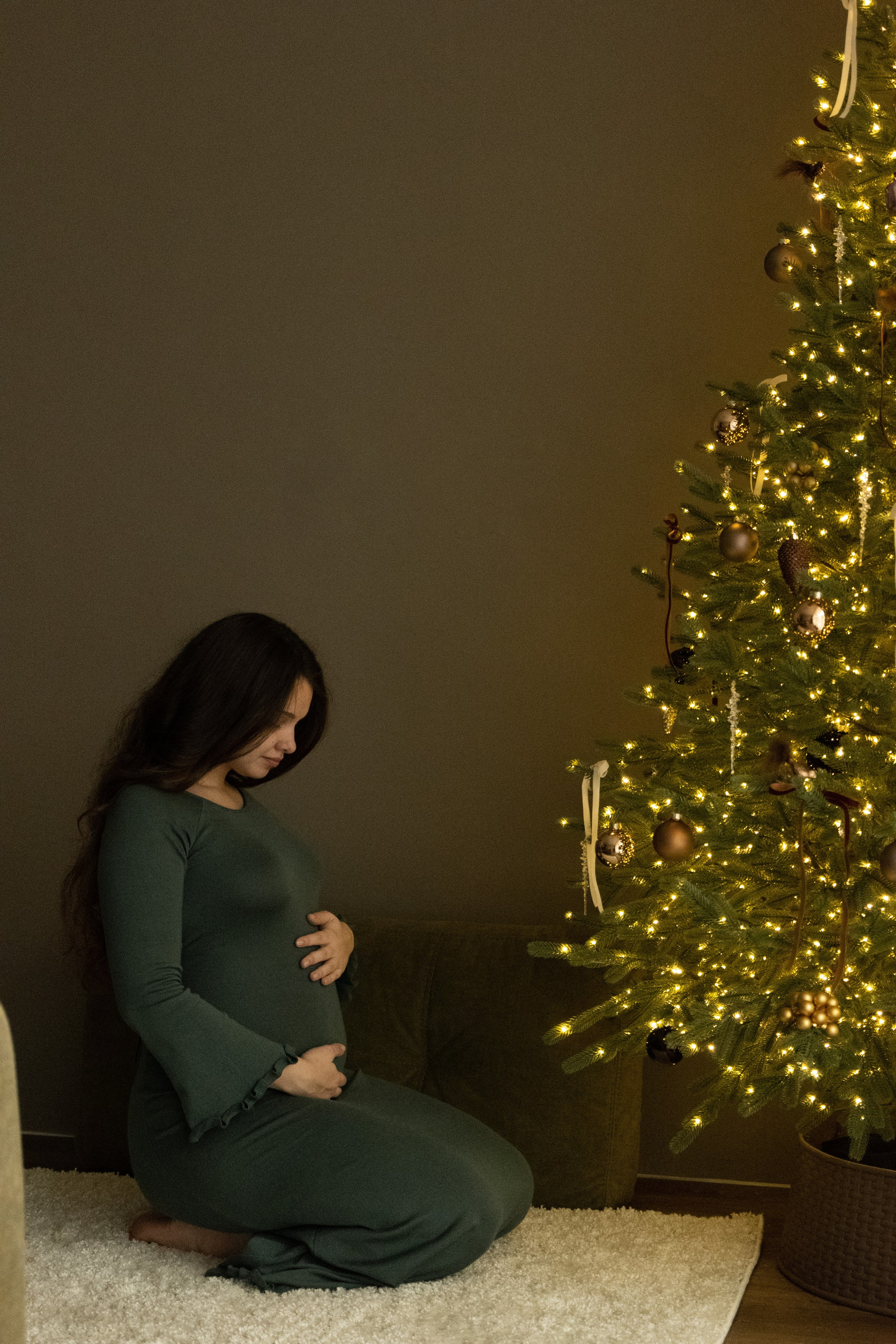 Домашняя новогодняя фотосесиия беременности. Фотограф видеограф Ольга Василевская