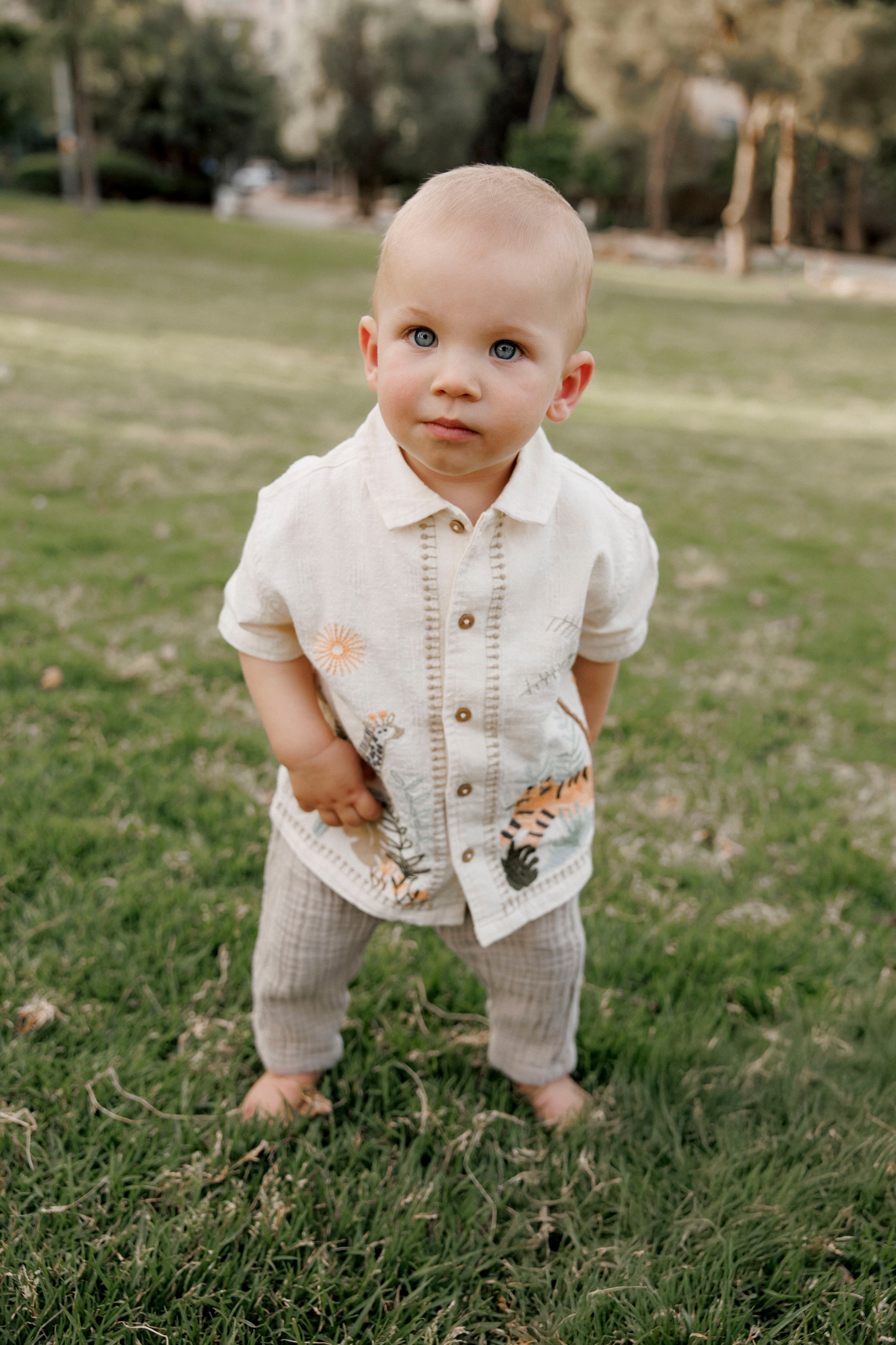 One year old at home. Wedding and family photographer
