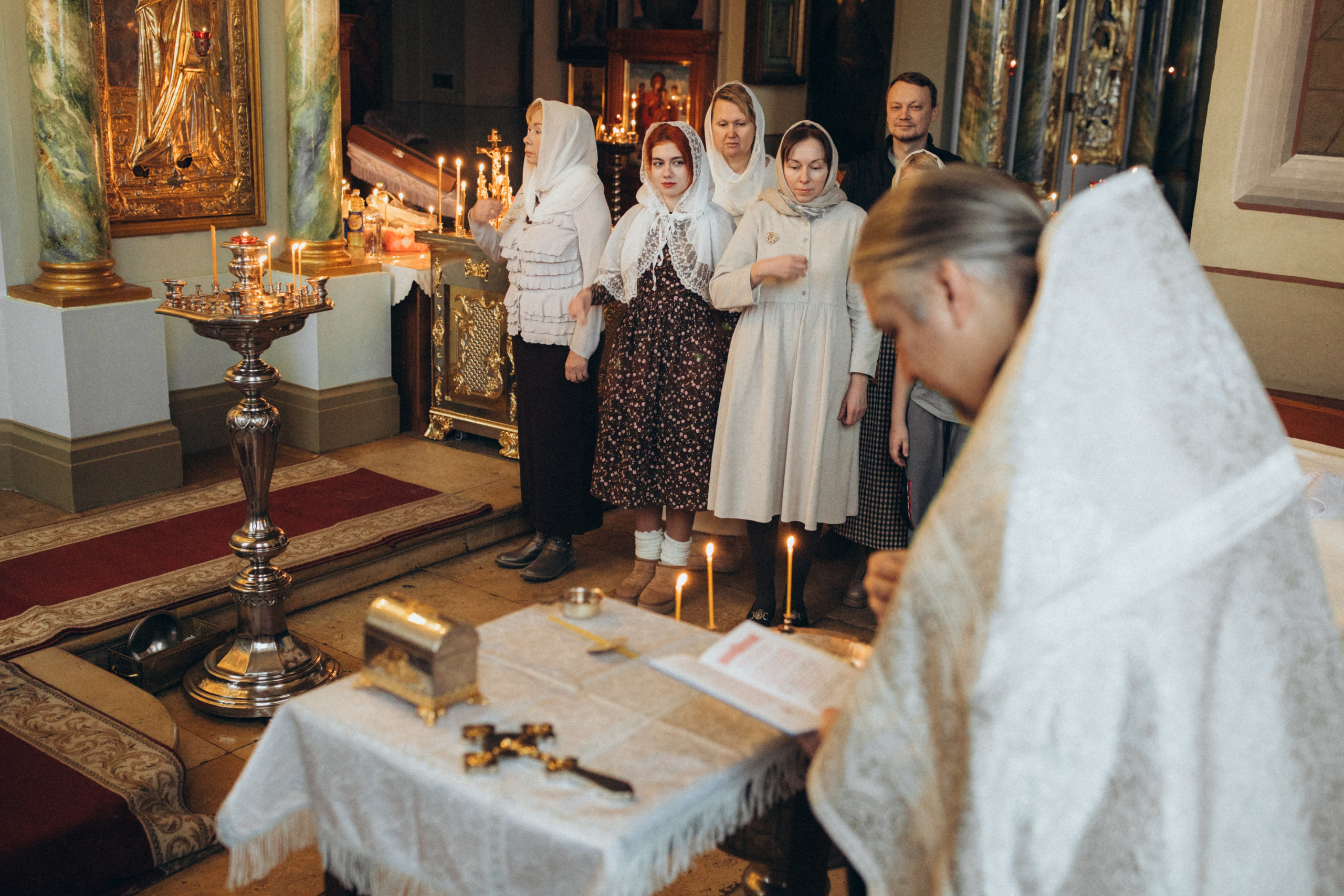 Таинство Крещения Ивана в Церкви Николая Чудотворца. Детский и семейный фотограф в Пушкино, Мытищи, Москва Сергеева Светлана