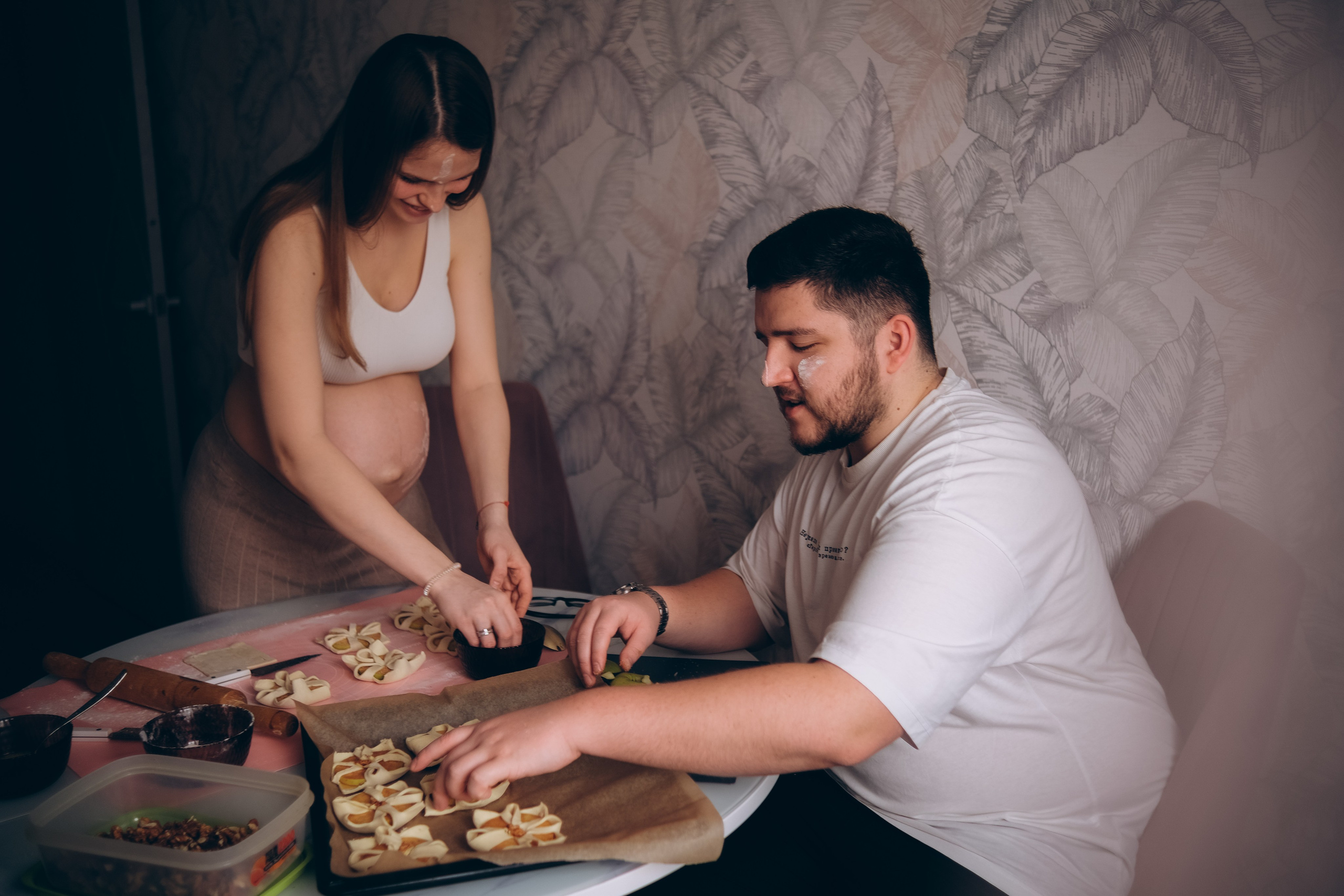 Ксения и Иракли. Семейный детский ньюборн фотограф в Москве Марта Петрова