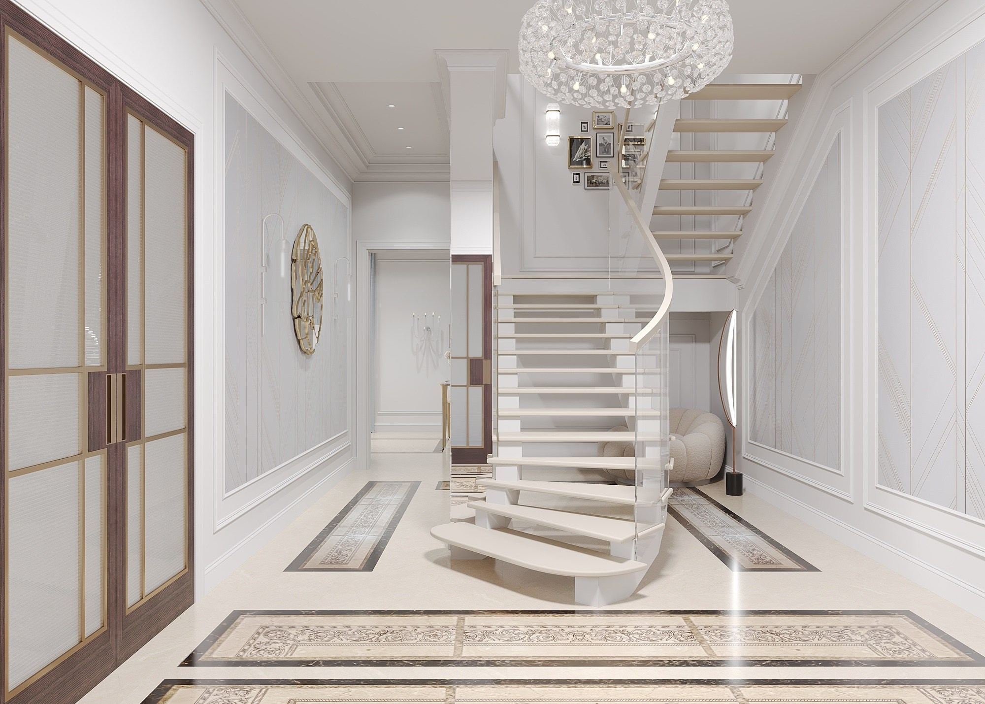 CASA A NIKOLINO - 3, MOSCA. Irina Balykina — Interior 3D Visualisation