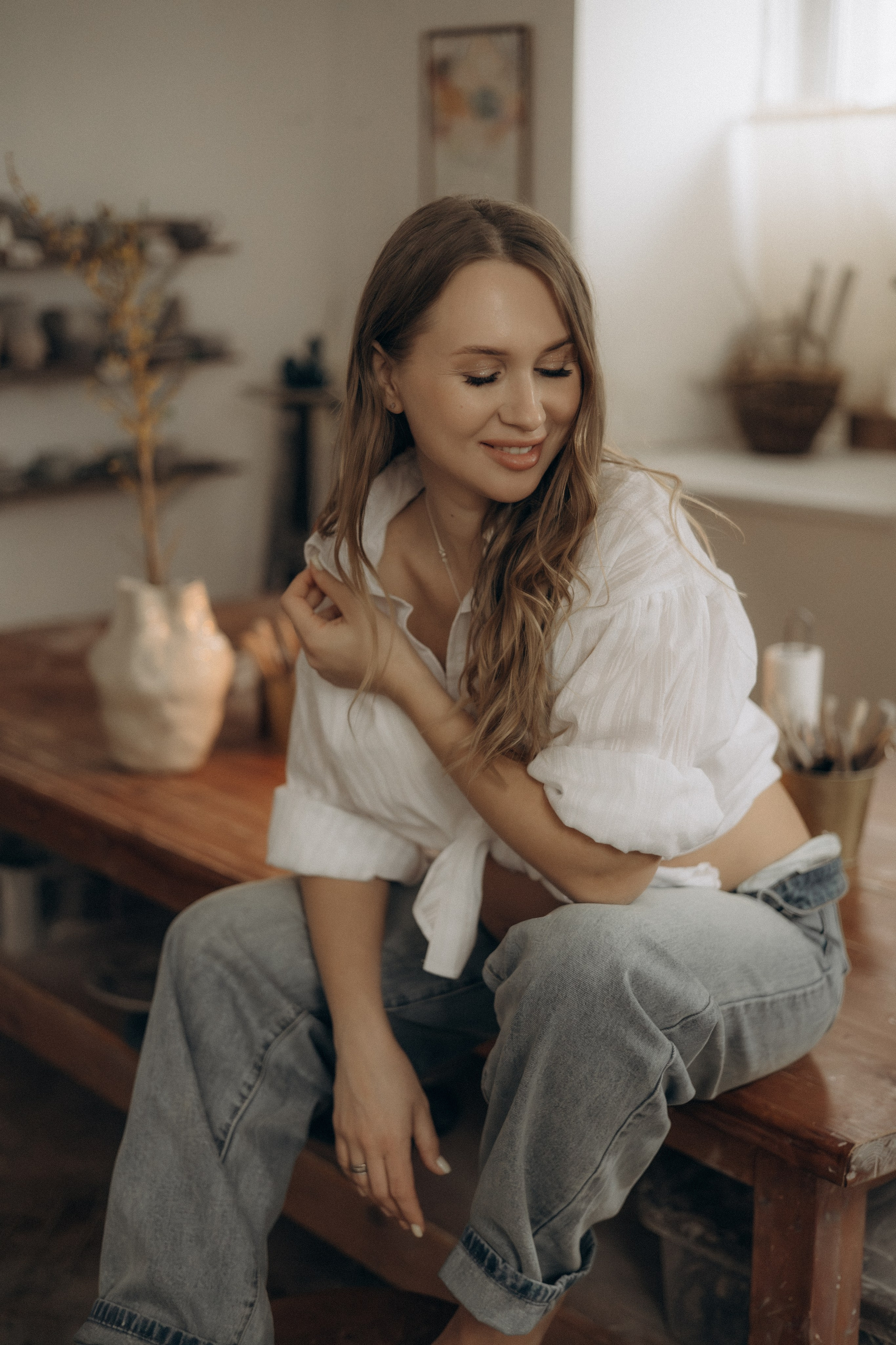 Фотосессия беременности в гончарной мастерской. Семейный фотограф Москва Юлиана Фетисова