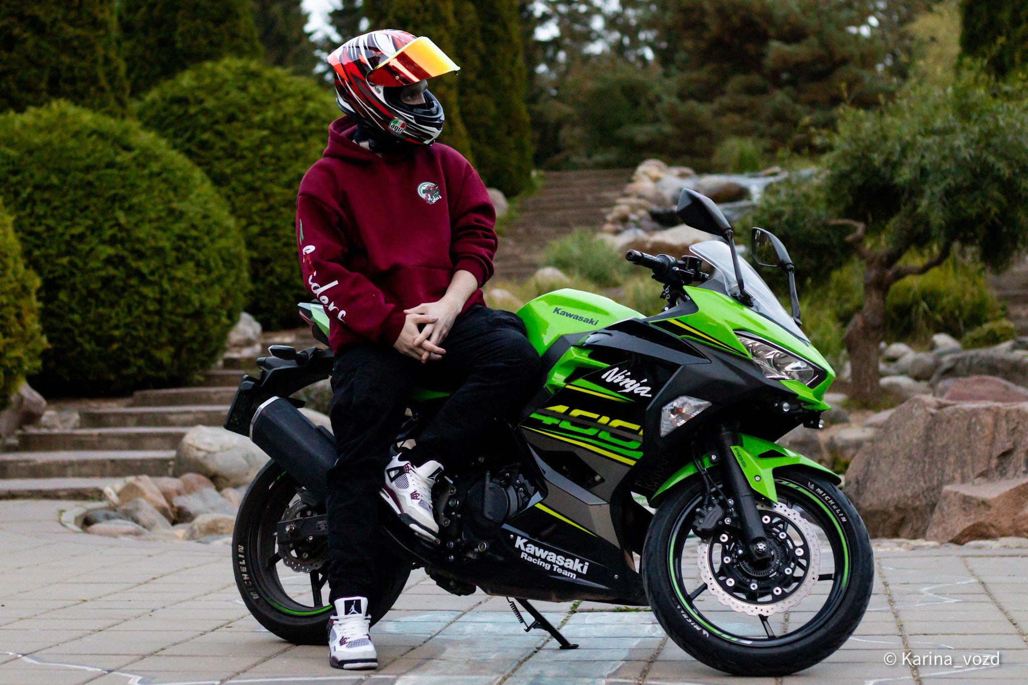 Летний фотосет для участников сообщества «ZelRiders». Репортажный фотограф в Москве и Зеленограде Karina-vozd