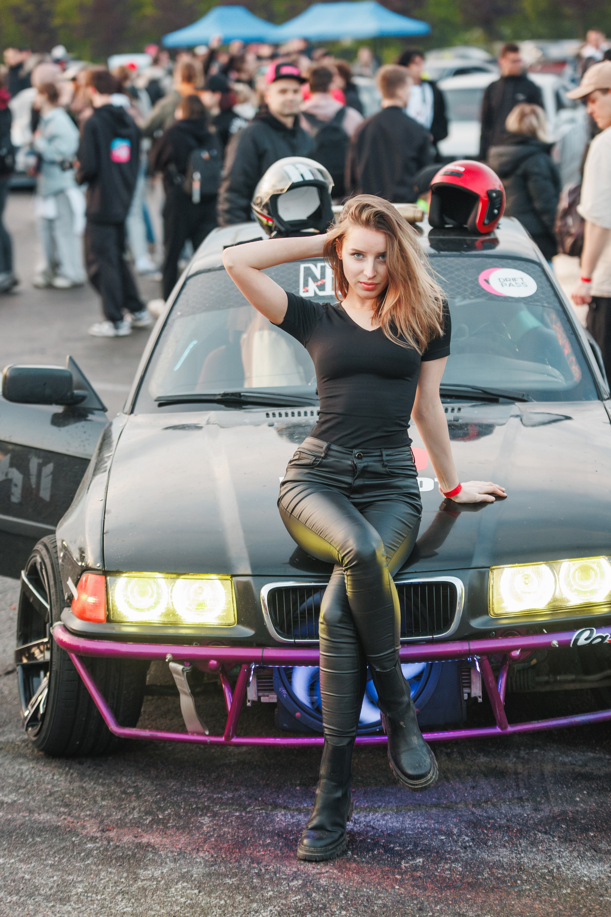 Выставка и дрифт машин. Репортажный фотограф. Москва. Алина Ланская