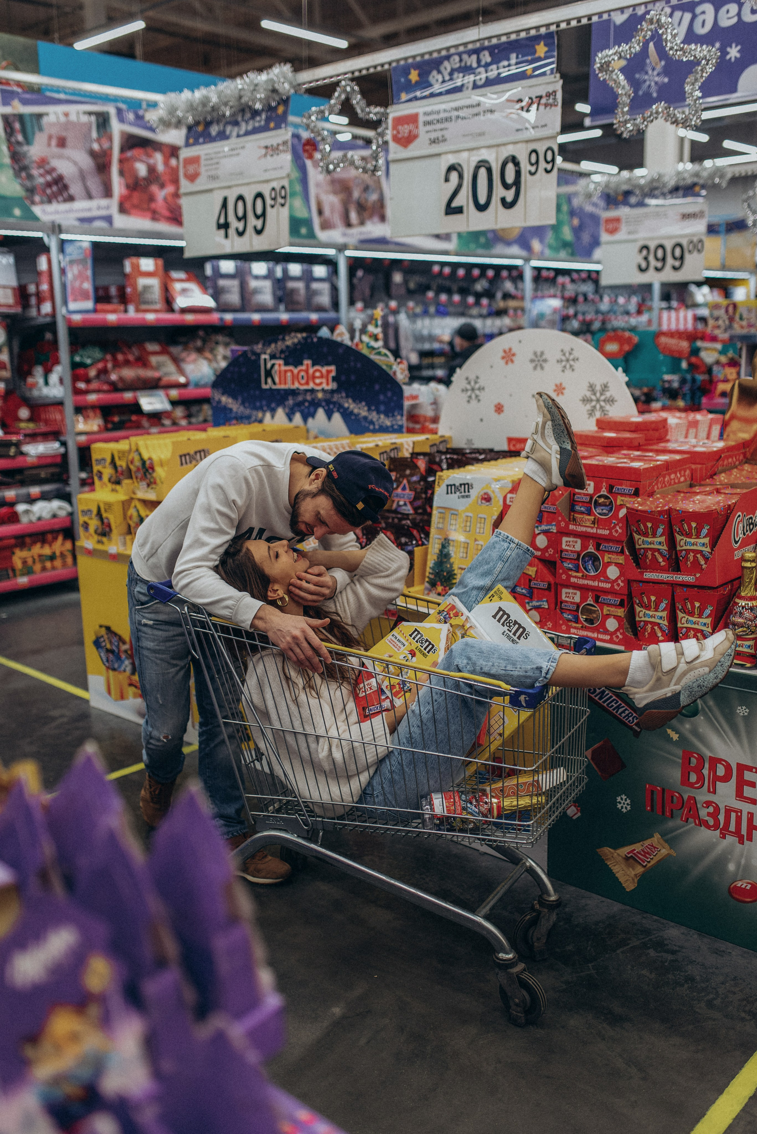 Lovestory в супермаркете. Семейный фотограф в Москве Екатерина Север