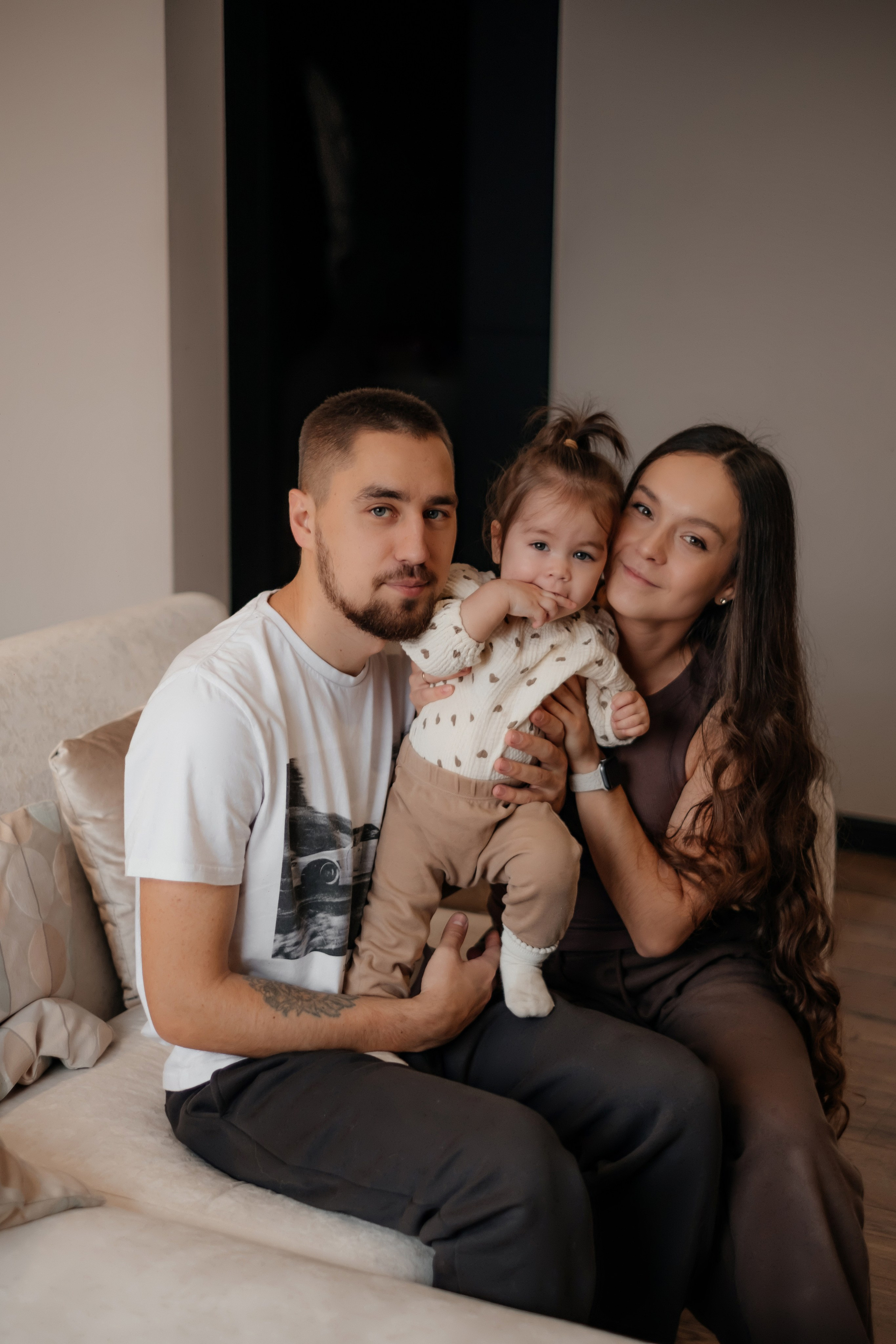 Катя, Саша и Еся | домашняя съемка. Фотограф в Новосибирске Диана Ильиных