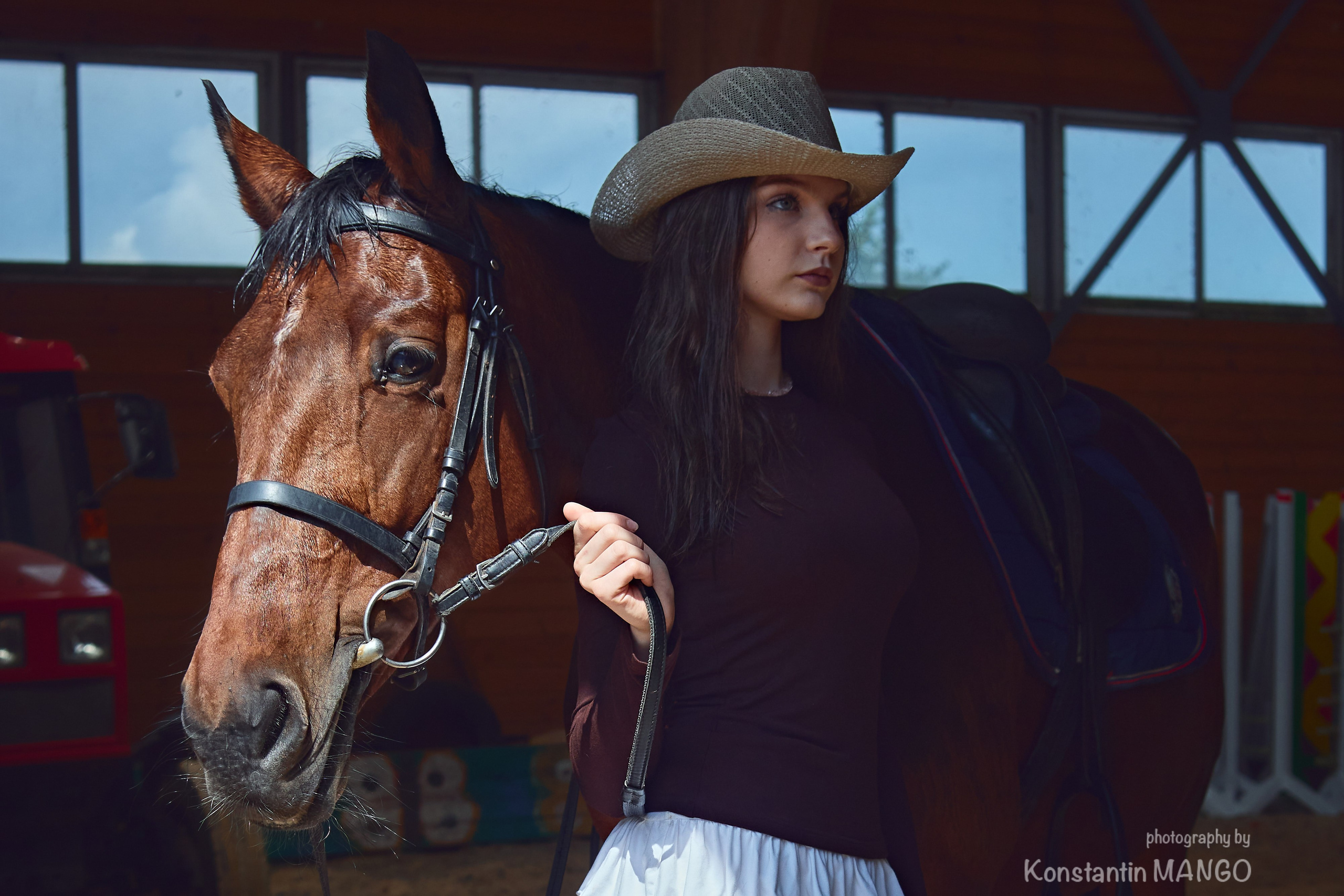 Фотопрогулка для Виктории и Полины на лошадях. Фотограф в Рязани. Свадьба, семейное фото, портрет. Константин Манго