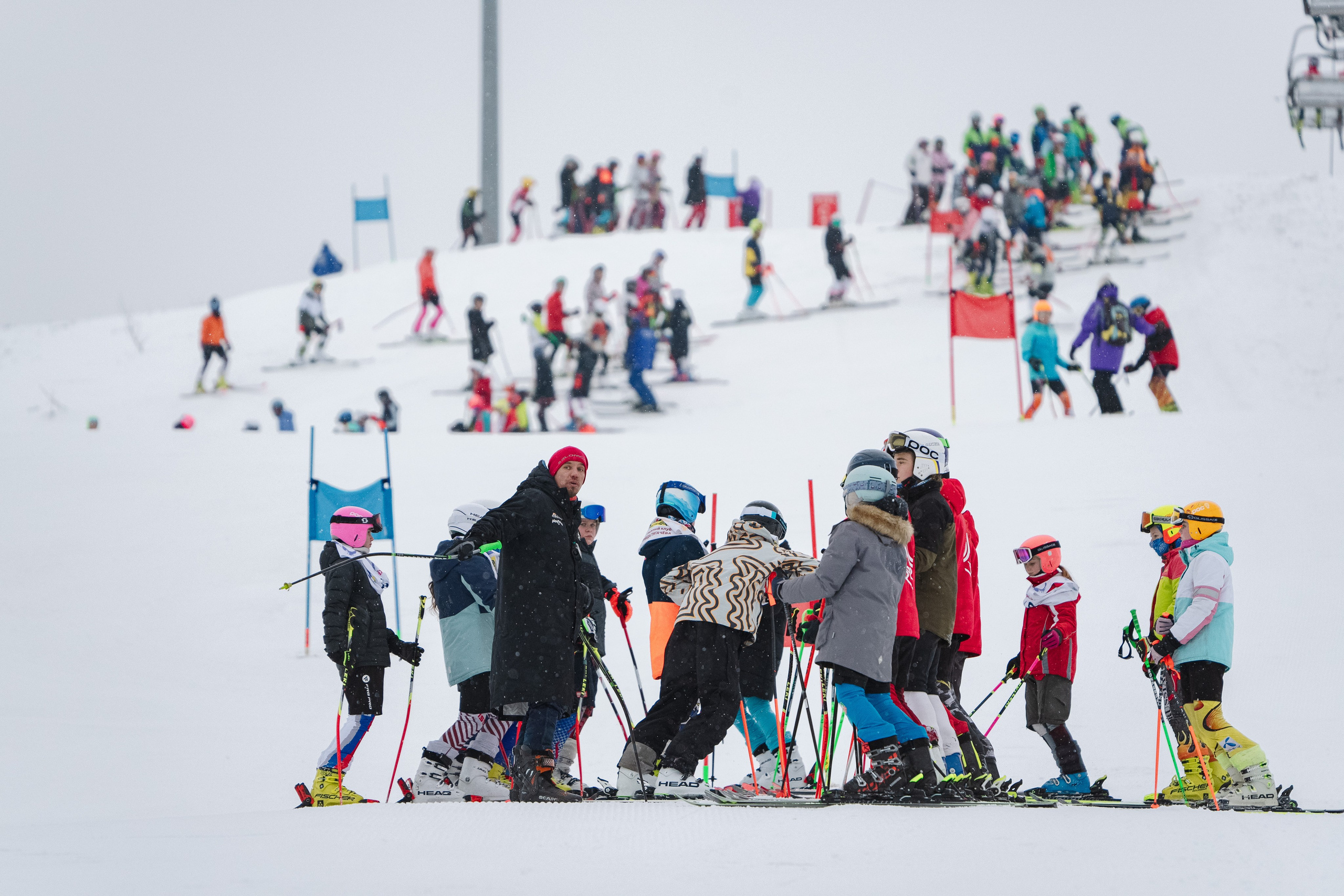 Горные лыжи. Первенство Центрального Федерального Округа. GS U14 Шуколово. Фотограф Студитский Евгений