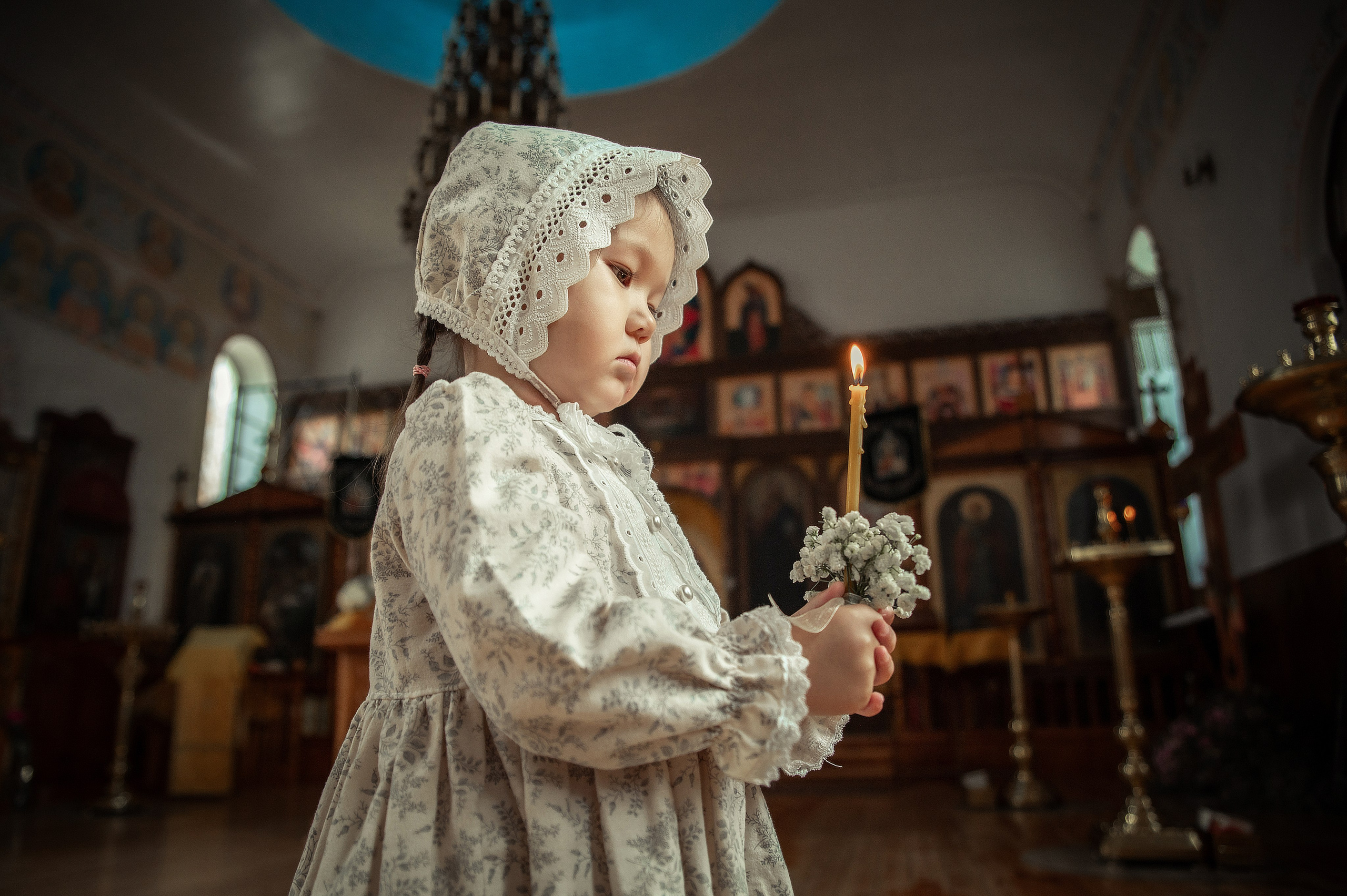 Таинство Крещения Геннадия, Храм Николая Чудотворца Краснослободск. Церковный, семейный и репортажный фотограф Волгоград, Волжский