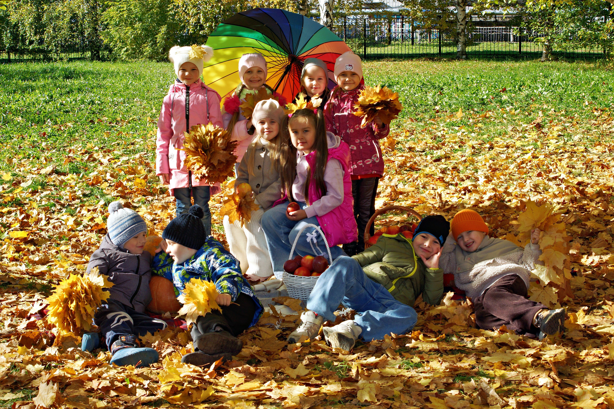 Осенняя фотосессия в детском саду г. Йошкар-Ола