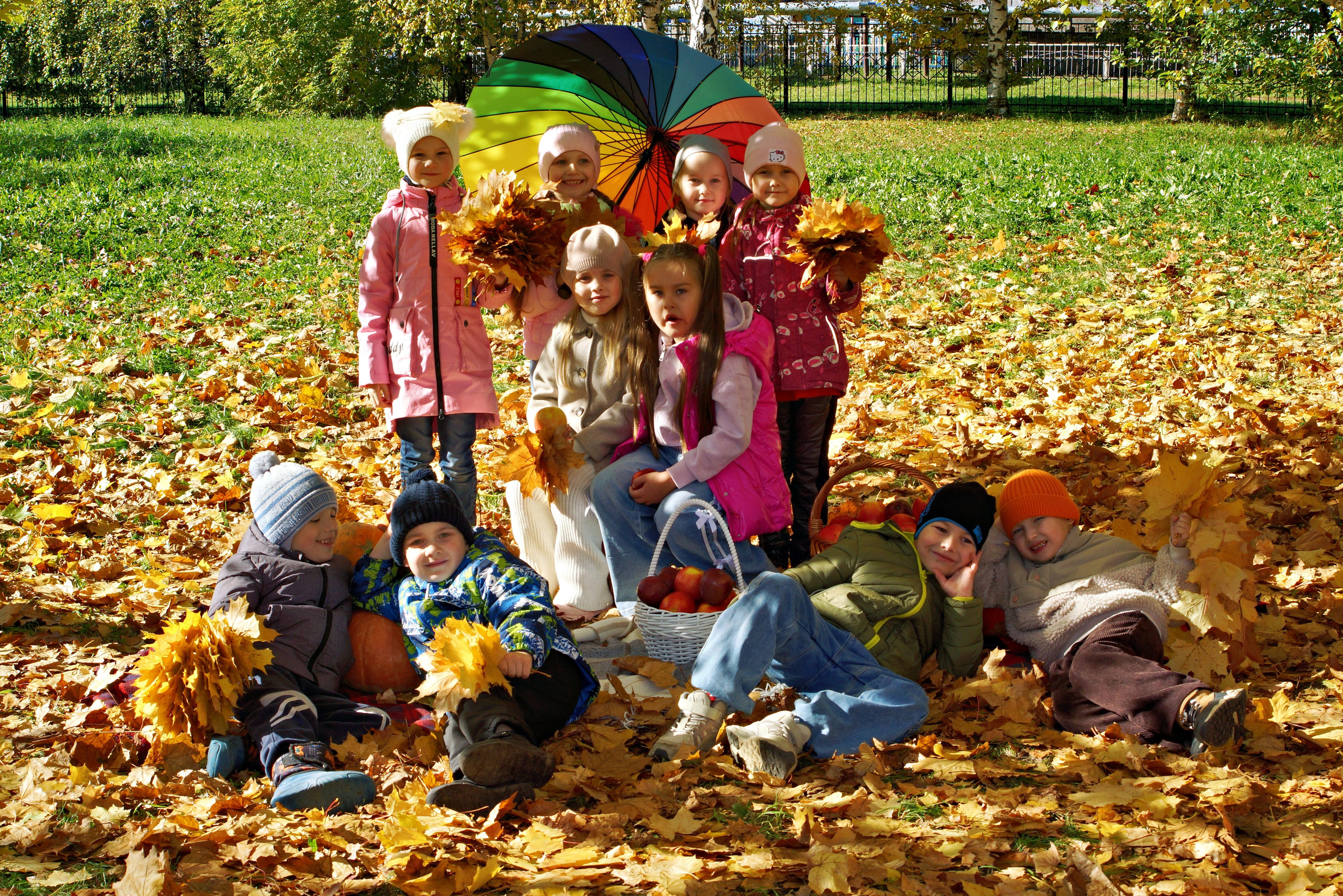 Осенняя фотосессия в детском саду г. Йошкар-Ола
