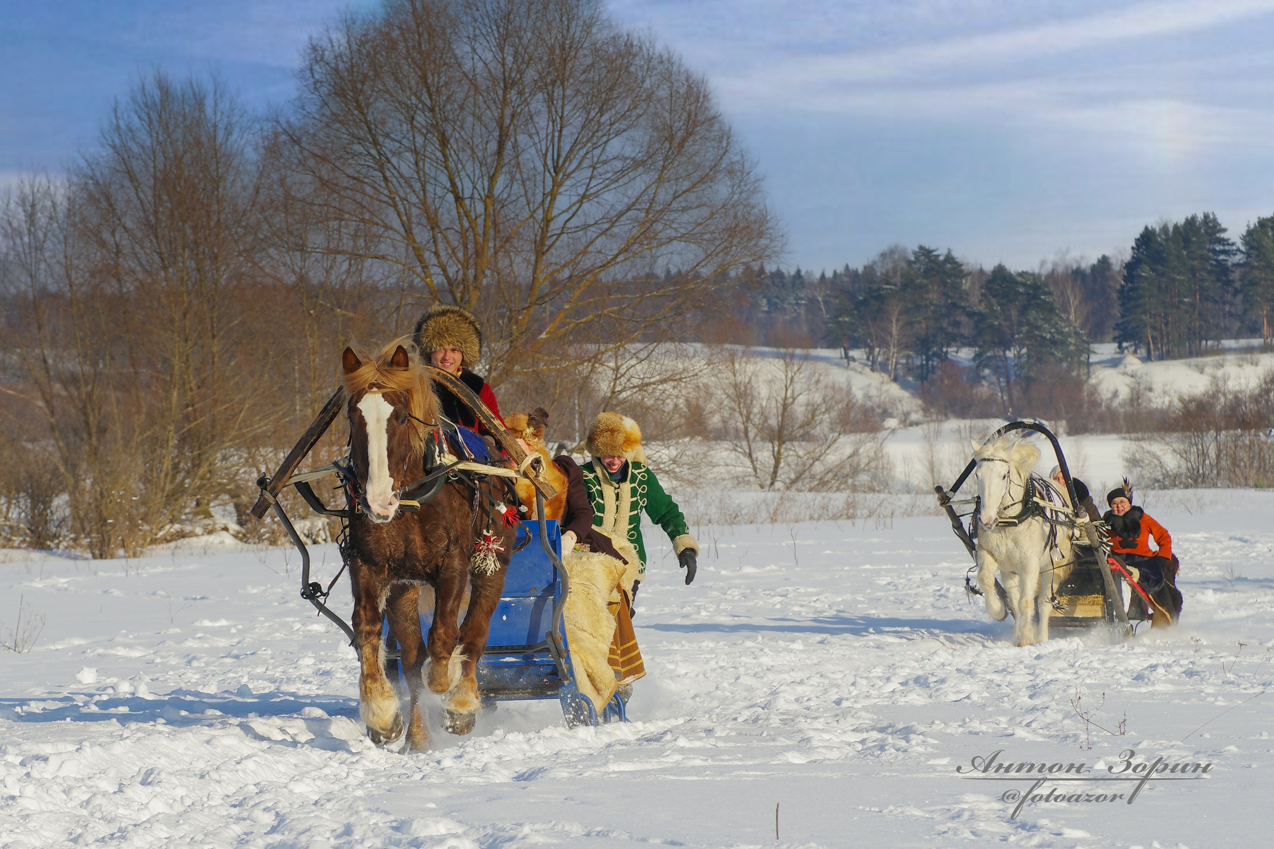 Конная охота. Семейный и детский фотограф Антон Зорин