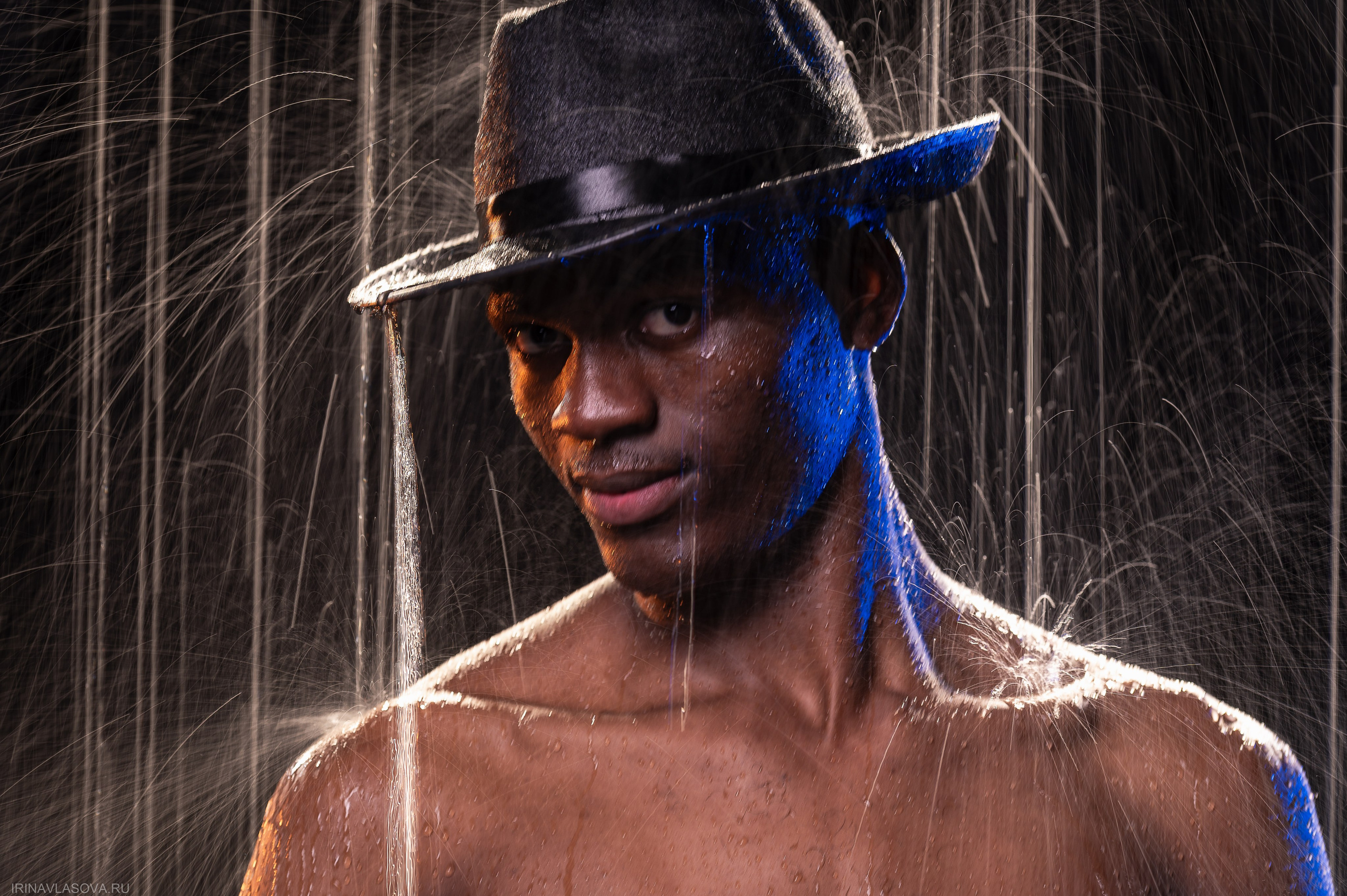 портет под дождем