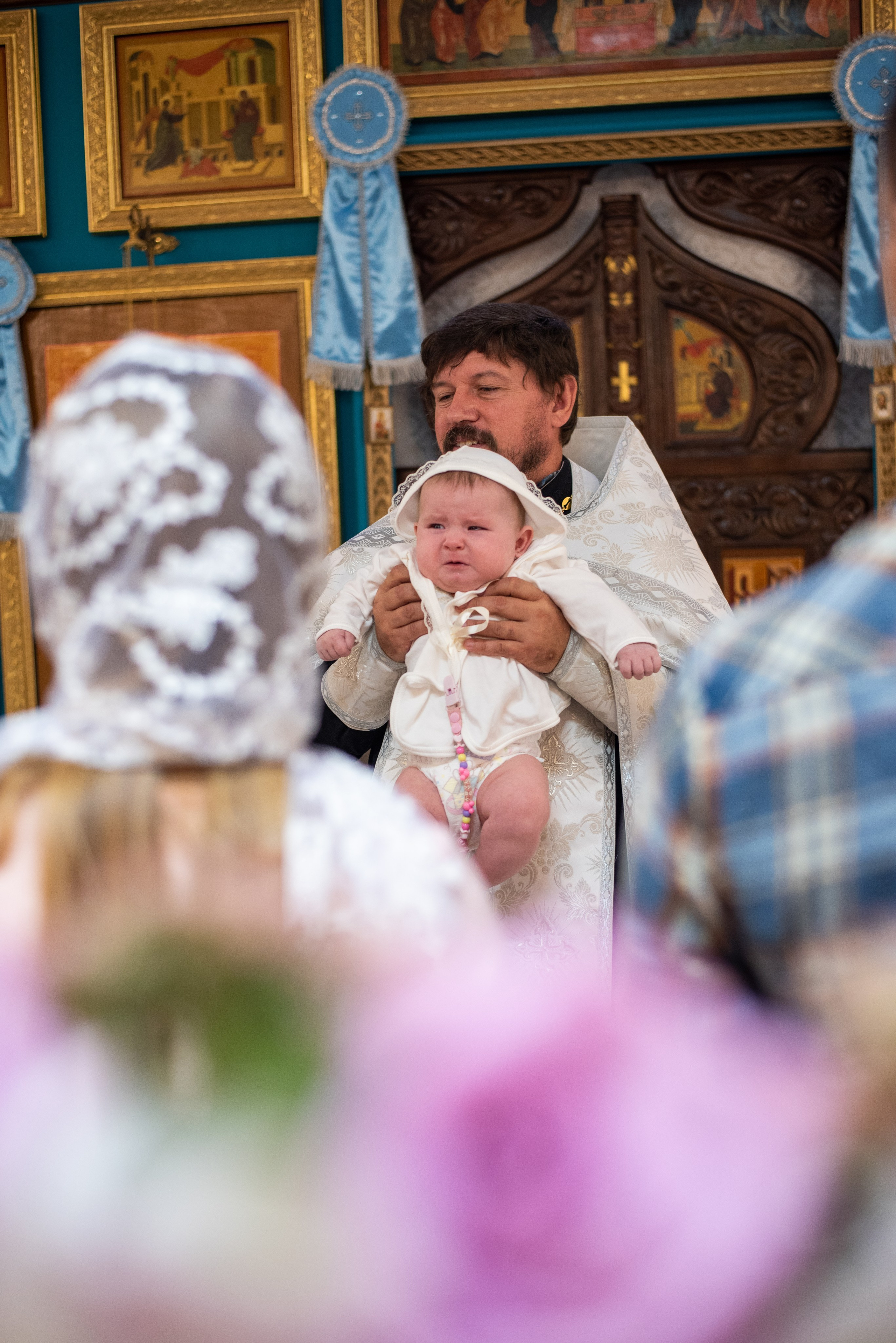 Крестины в Храме в честь иконы Божией Матери Скоропослушница. Фотограф новорожденных Воронеж — Дорохина Яна. Семейный фотограф