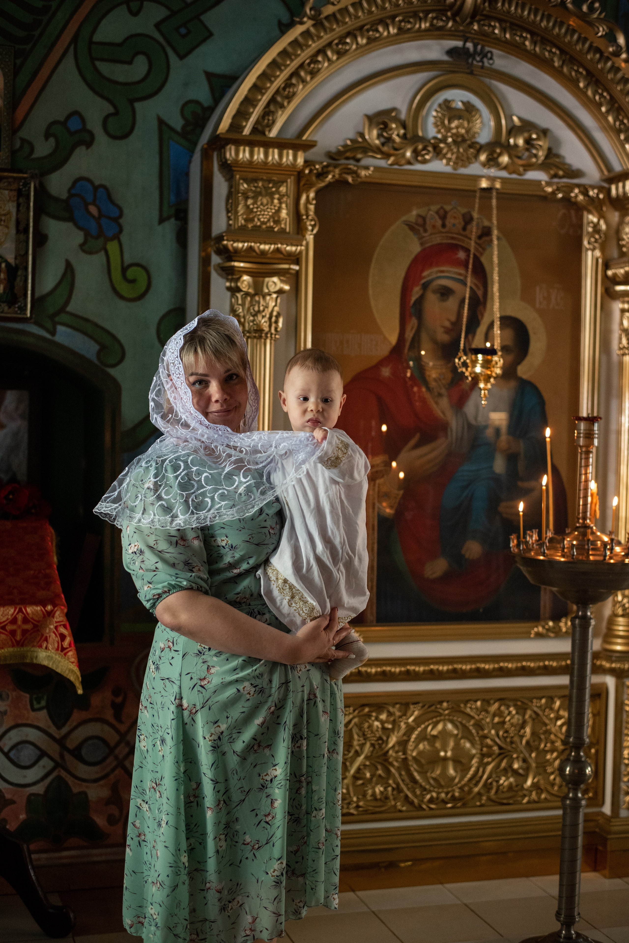 Крещение в Воскресенском Храме. Фотограф новорожденных Воронеж — Дорохина Яна. Семейный фотограф