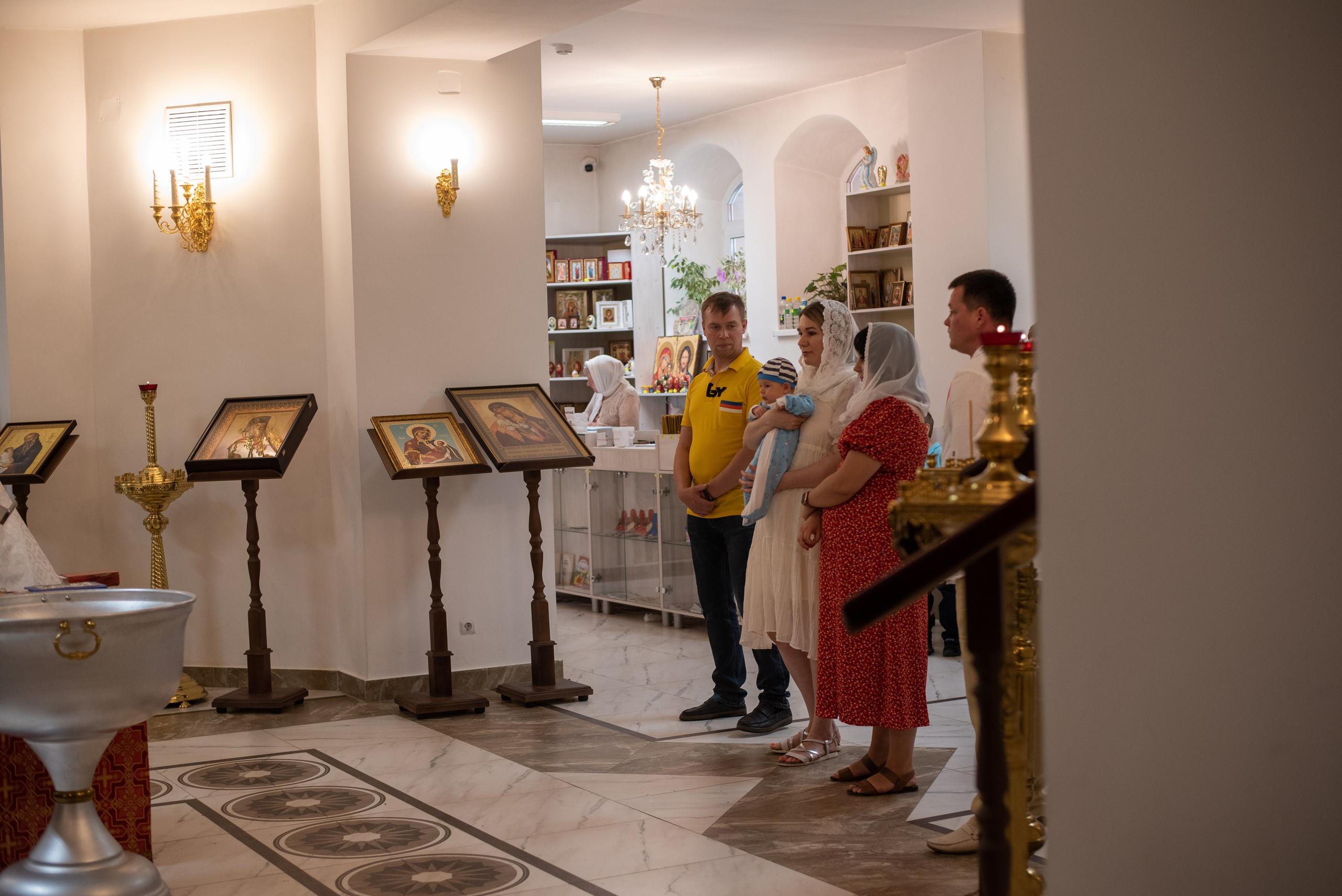 Крещение в Храме в честь иконы Божией Матери Скоропослушница. Фотограф новорожденных Воронеж — Дорохина Яна. Семейный фотограф