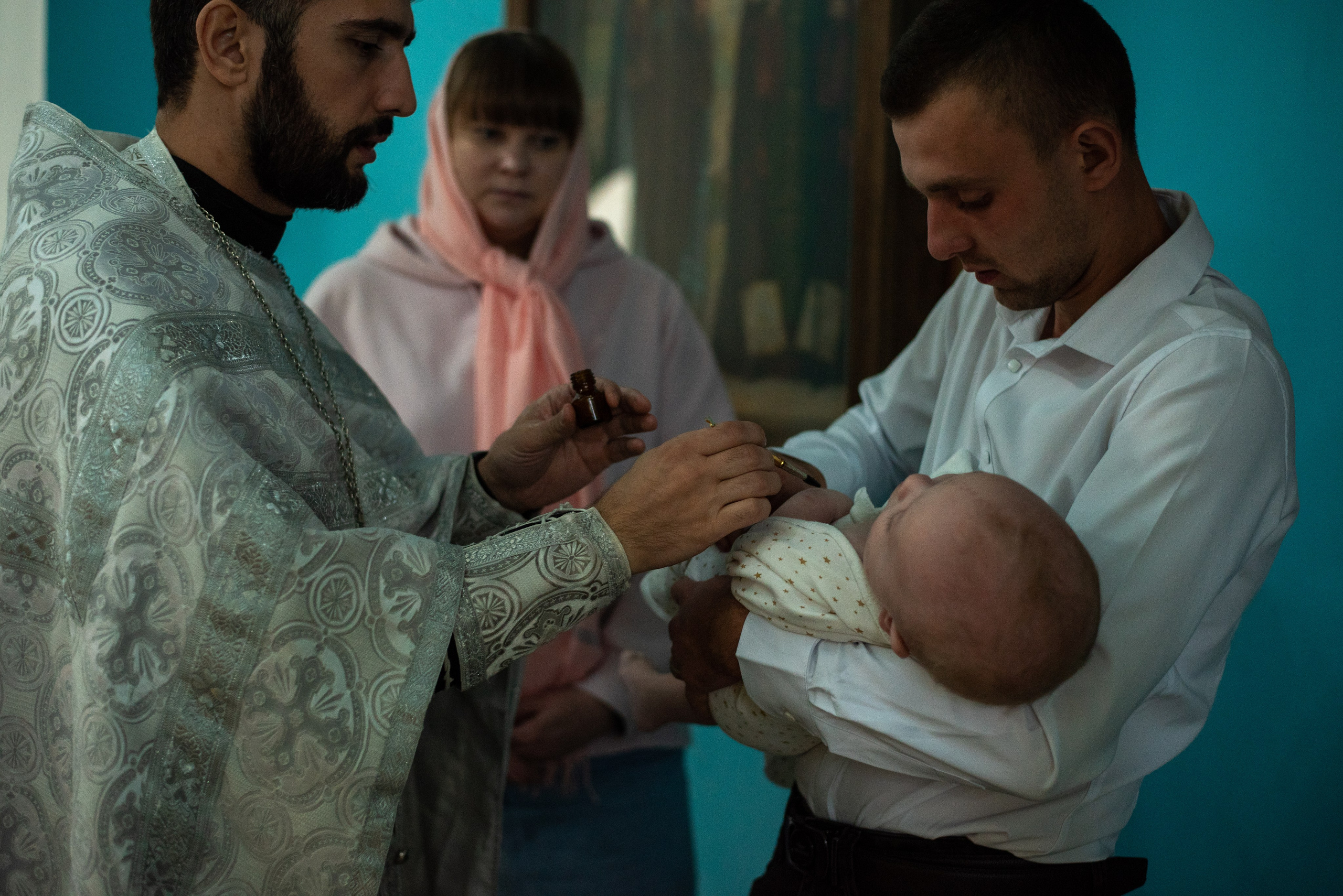 Крещение в Митрофаньевской Церкви. Фотограф новорожденных Воронеж — Дорохина Яна. Семейный фотограф