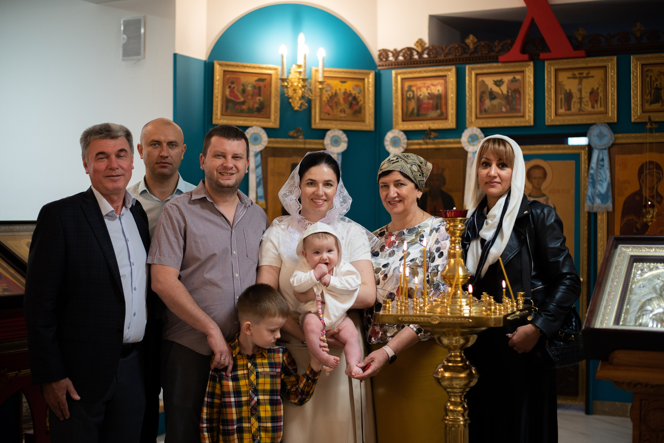 Крестины в Храме в честь иконы Божией Матери Скоропослушница. Фотограф новорожденных Воронеж — Дорохина Яна. Семейный фотограф