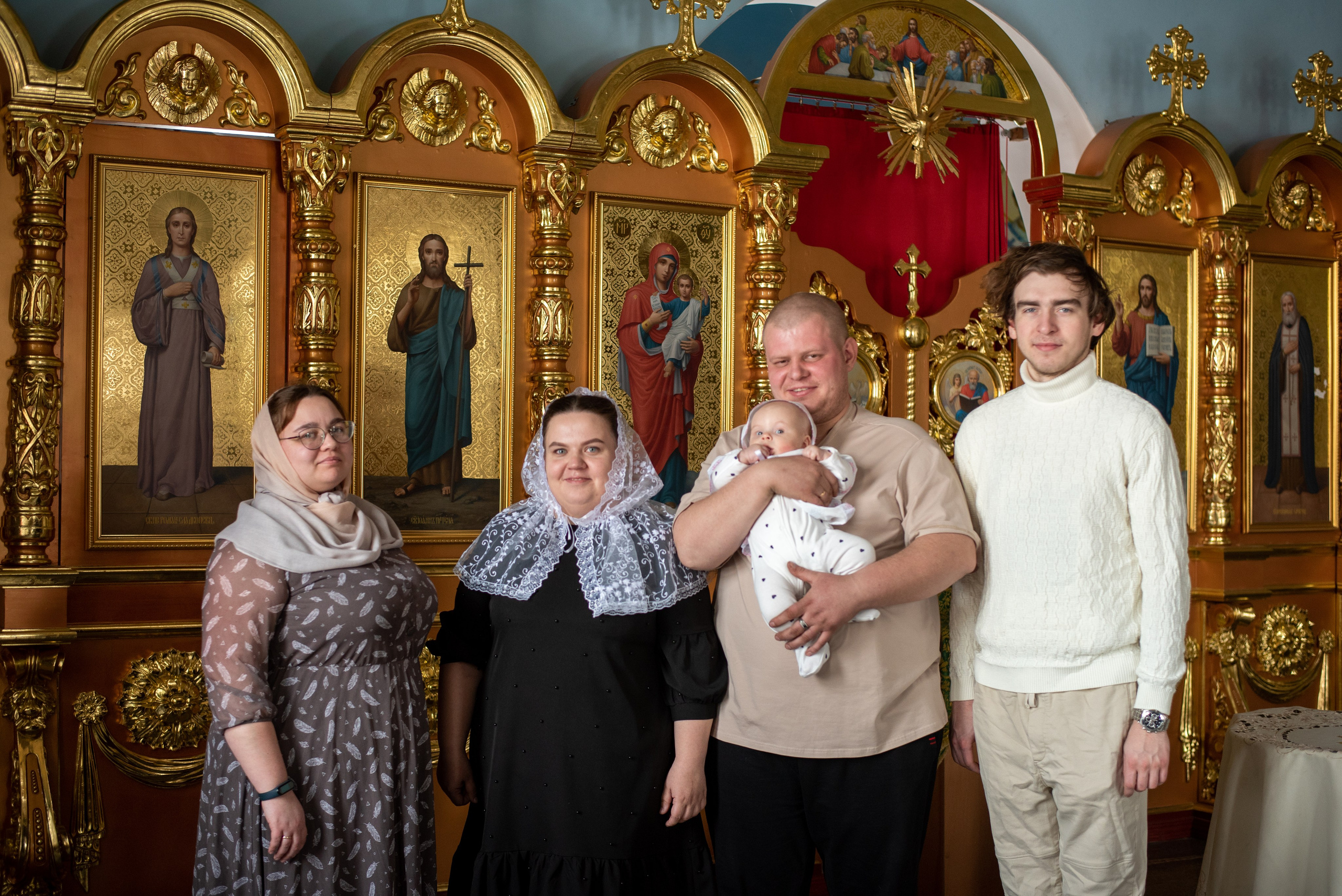 Крещение в Казанском Храме. Фотограф новорожденных Воронеж — Дорохина Яна. Семейный фотограф