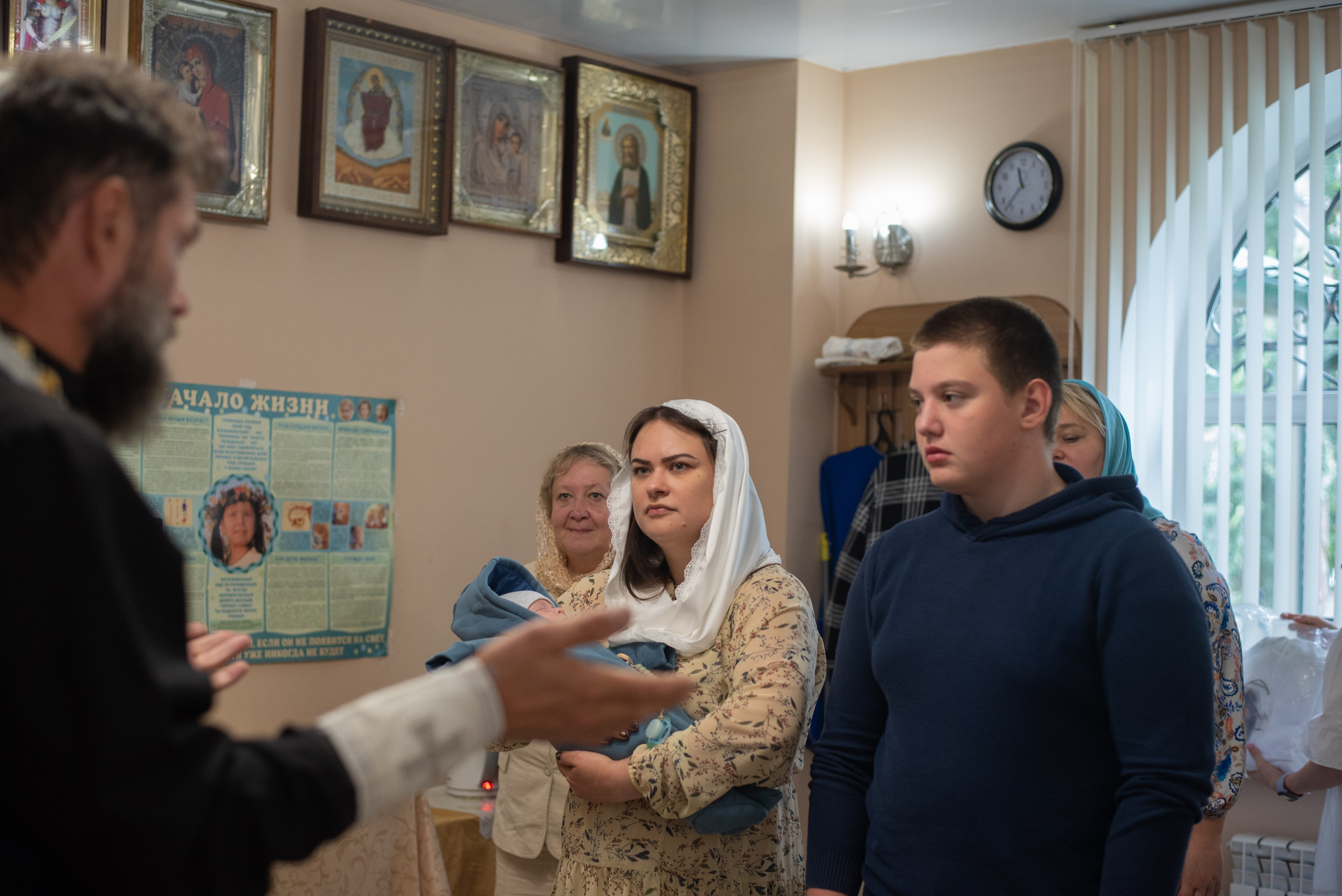 Крещение в Андреевской Церкви. Фотограф новорожденных Воронеж — Дорохина Яна. Семейный фотограф