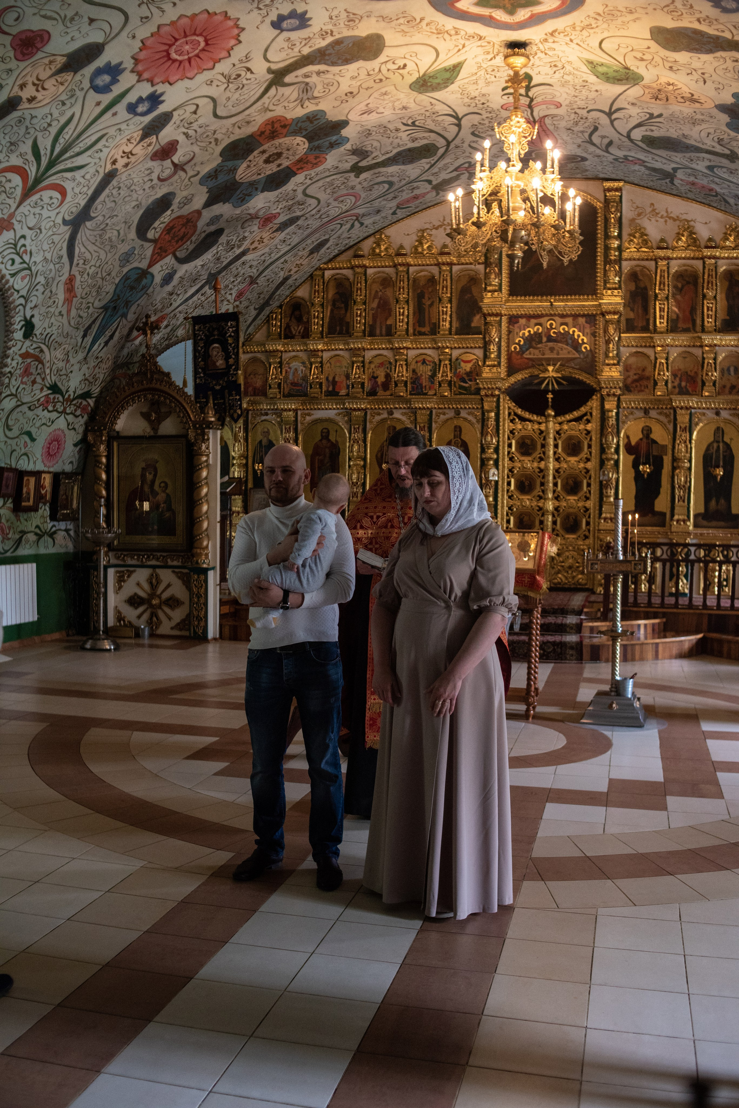 Крещение в Воскресенском Храме. Фотограф новорожденных Воронеж — Дорохина Яна. Семейный фотограф
