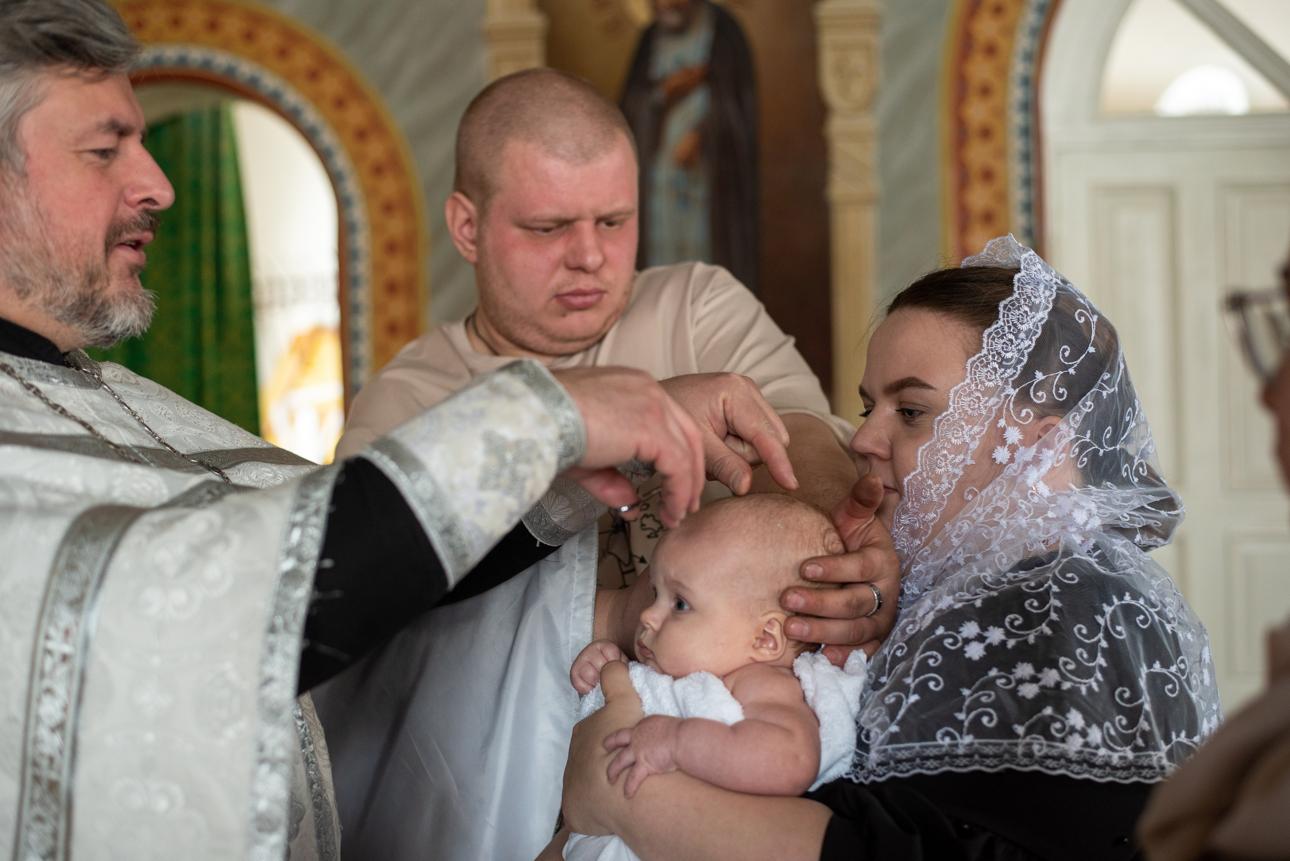 Крещение в Казанском Храме. Фотограф новорожденных Воронеж — Дорохина Яна. Семейный фотограф
