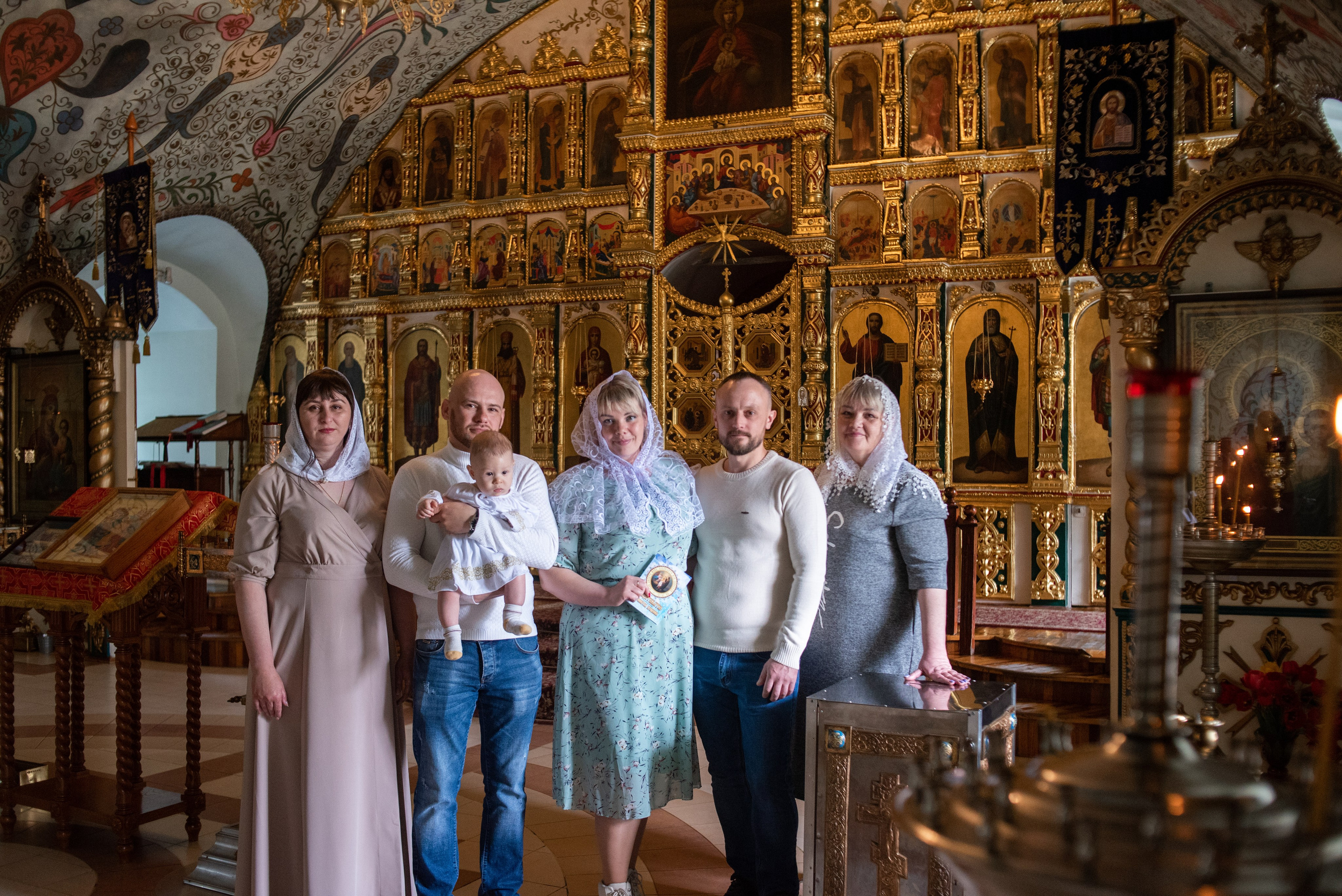 Крещение в Воскресенском Храме. Фотограф новорожденных Воронеж — Дорохина Яна. Семейный фотограф
