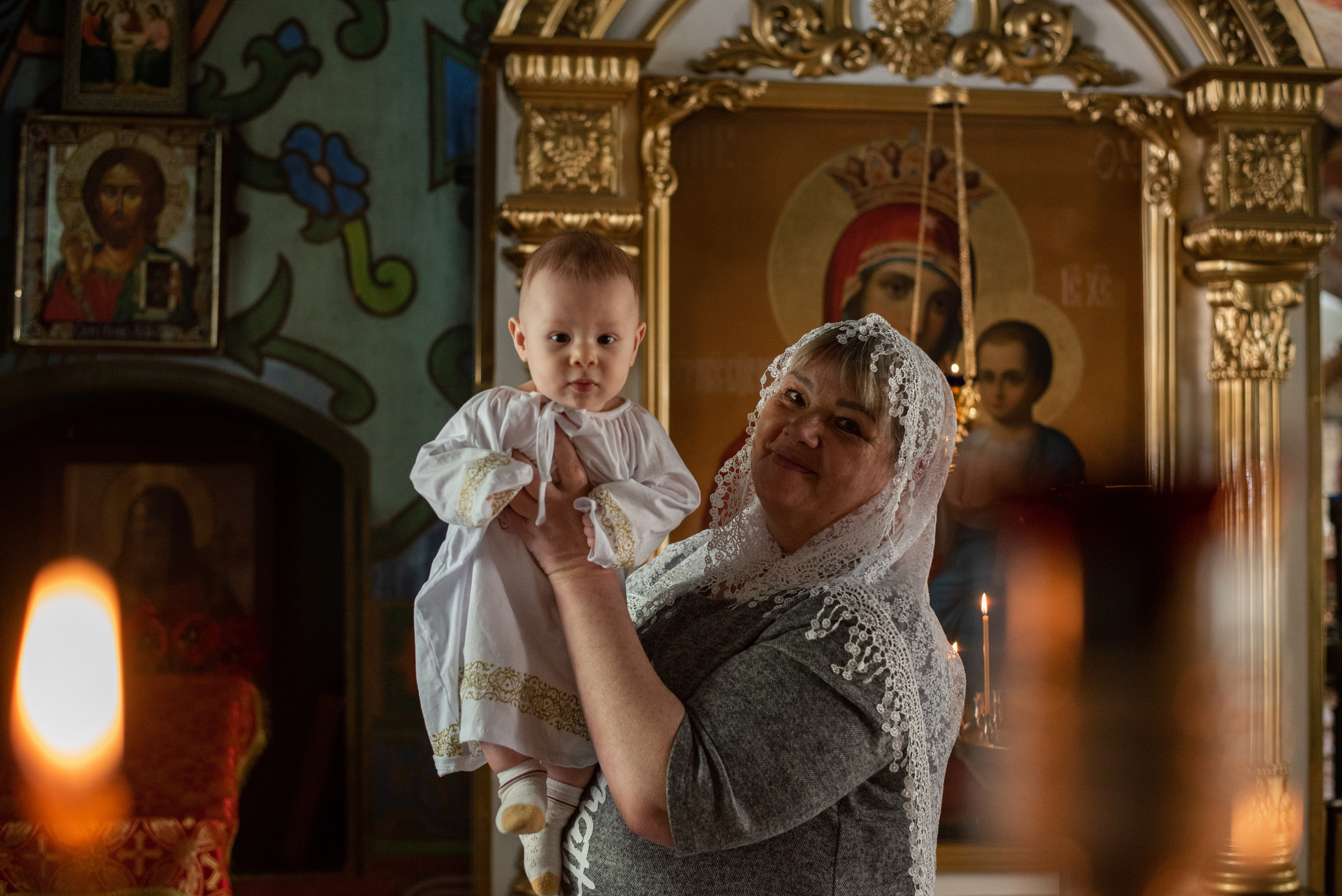 Крещение в Воскресенском Храме. Фотограф новорожденных Воронеж — Дорохина Яна. Семейный фотограф