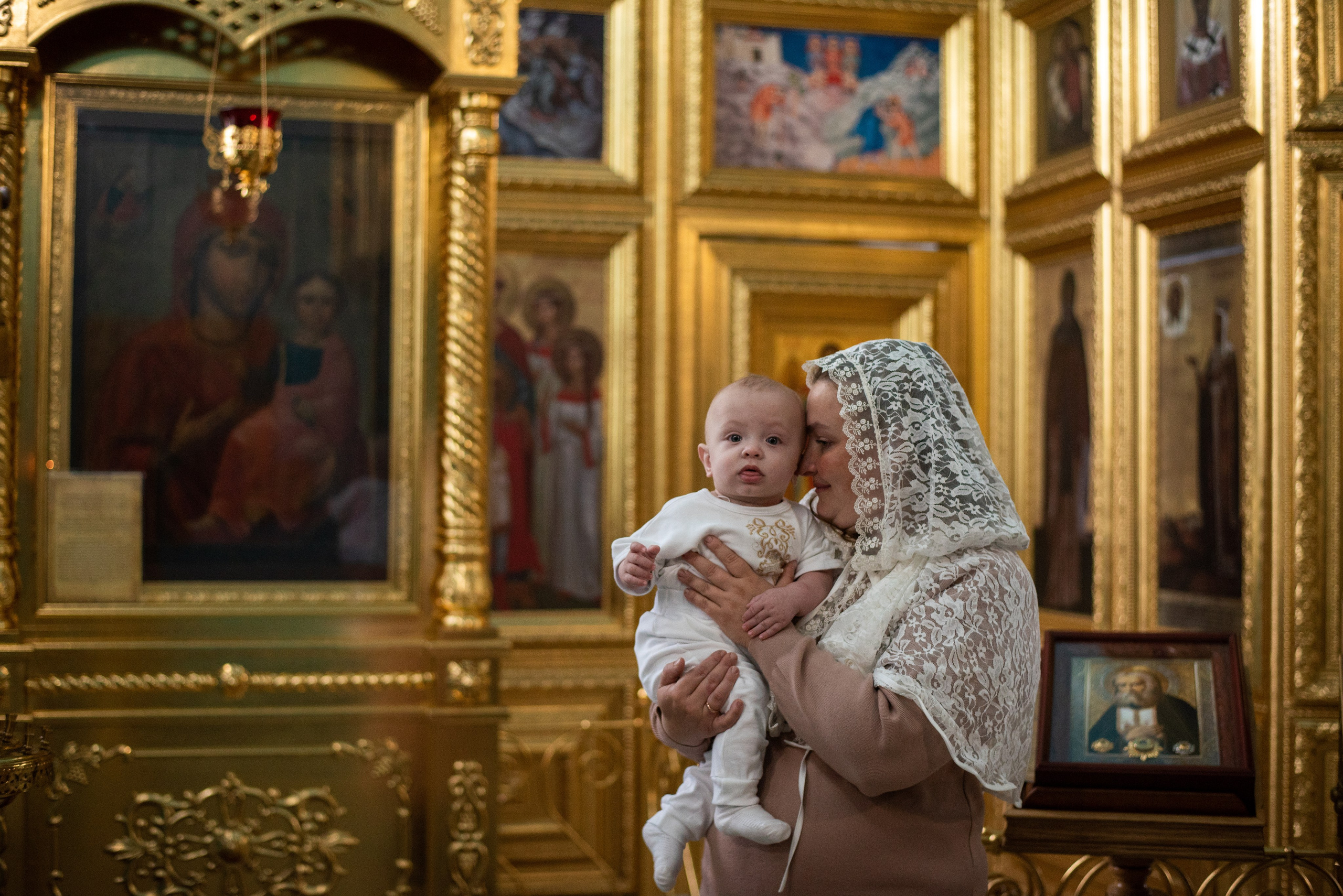 Крещение в Митрофаньевской Церкви. Фотограф новорожденных Воронеж — Дорохина Яна. Семейный фотограф