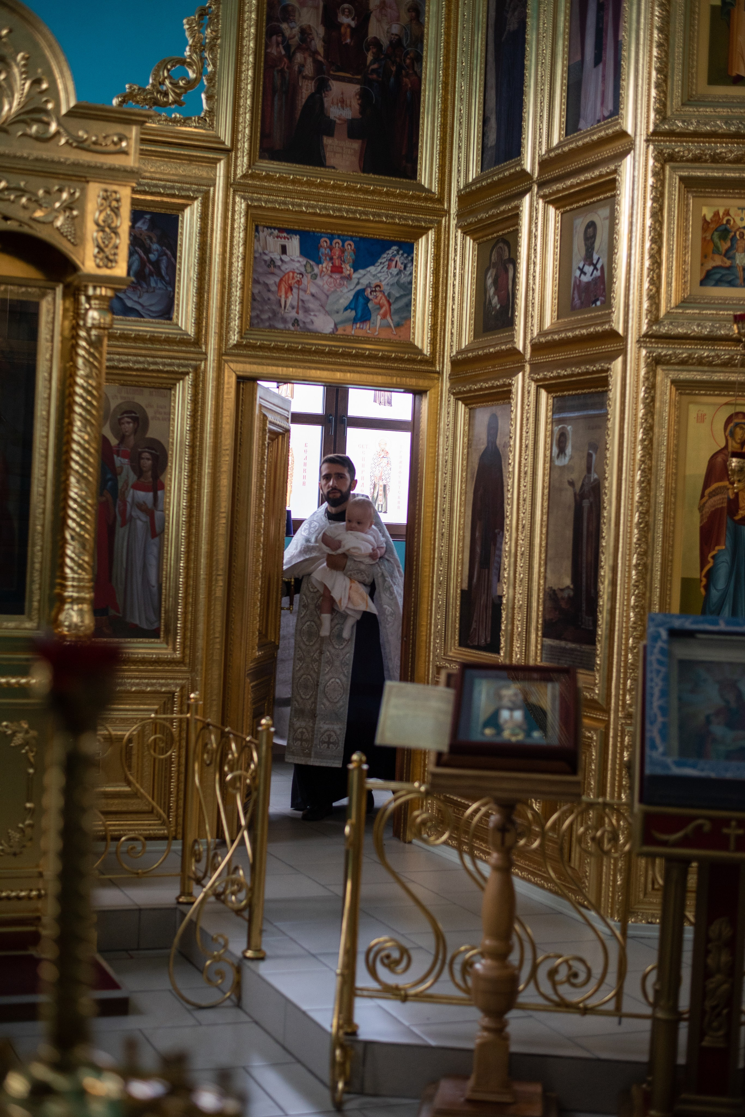 Крещение в Митрофаньевской Церкви. Фотограф новорожденных Воронеж — Дорохина Яна. Семейный фотограф