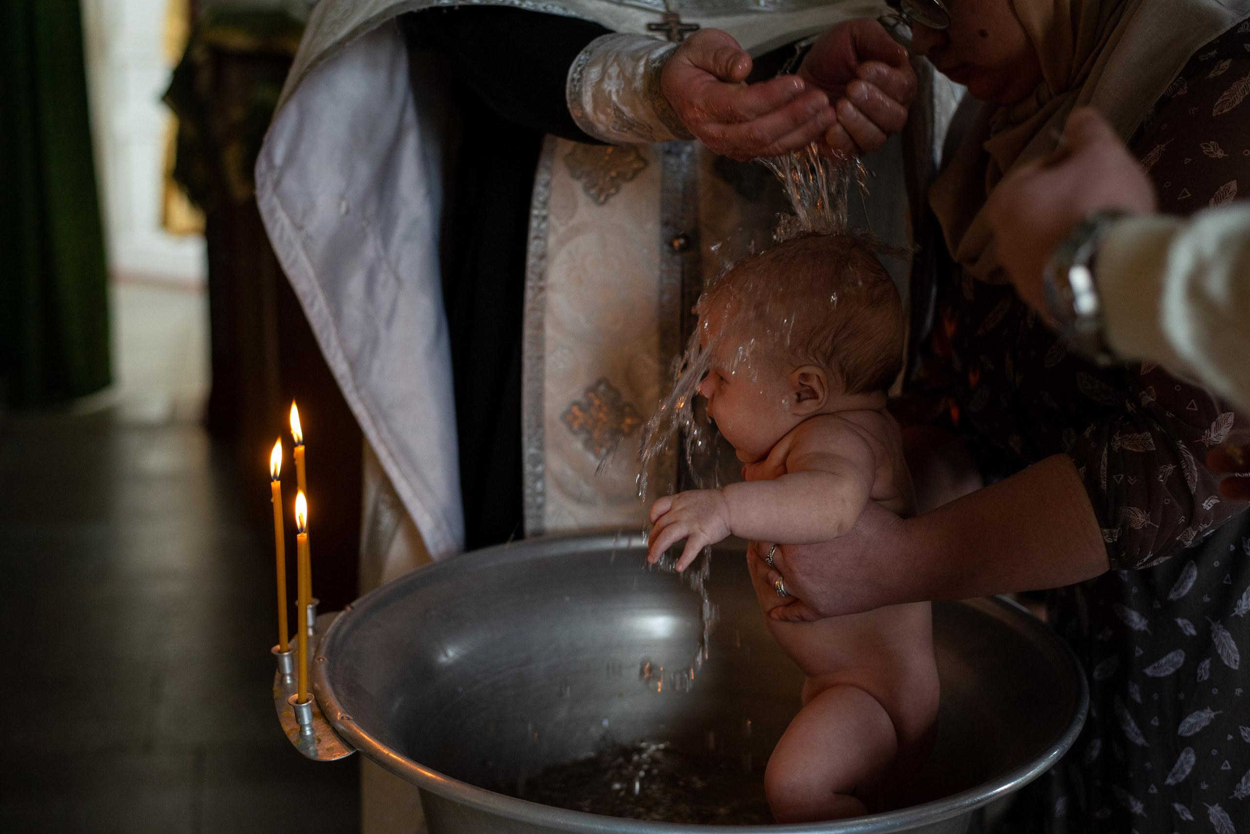 Крещение в Казанском Храме. Фотограф новорожденных Воронеж — Дорохина Яна. Семейный фотограф