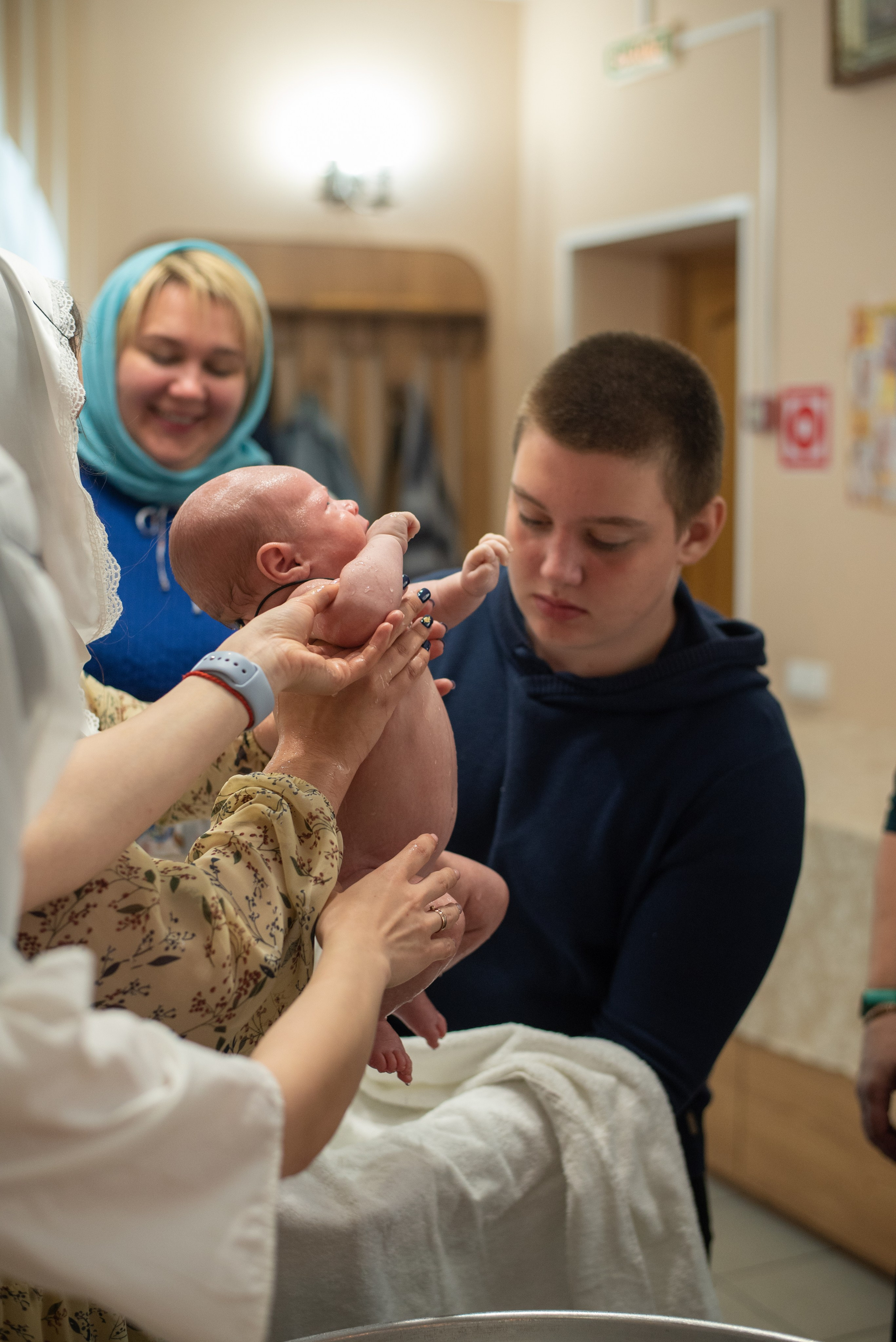 Крещение в Андреевской Церкви. Фотограф новорожденных Воронеж — Дорохина Яна. Семейный фотограф