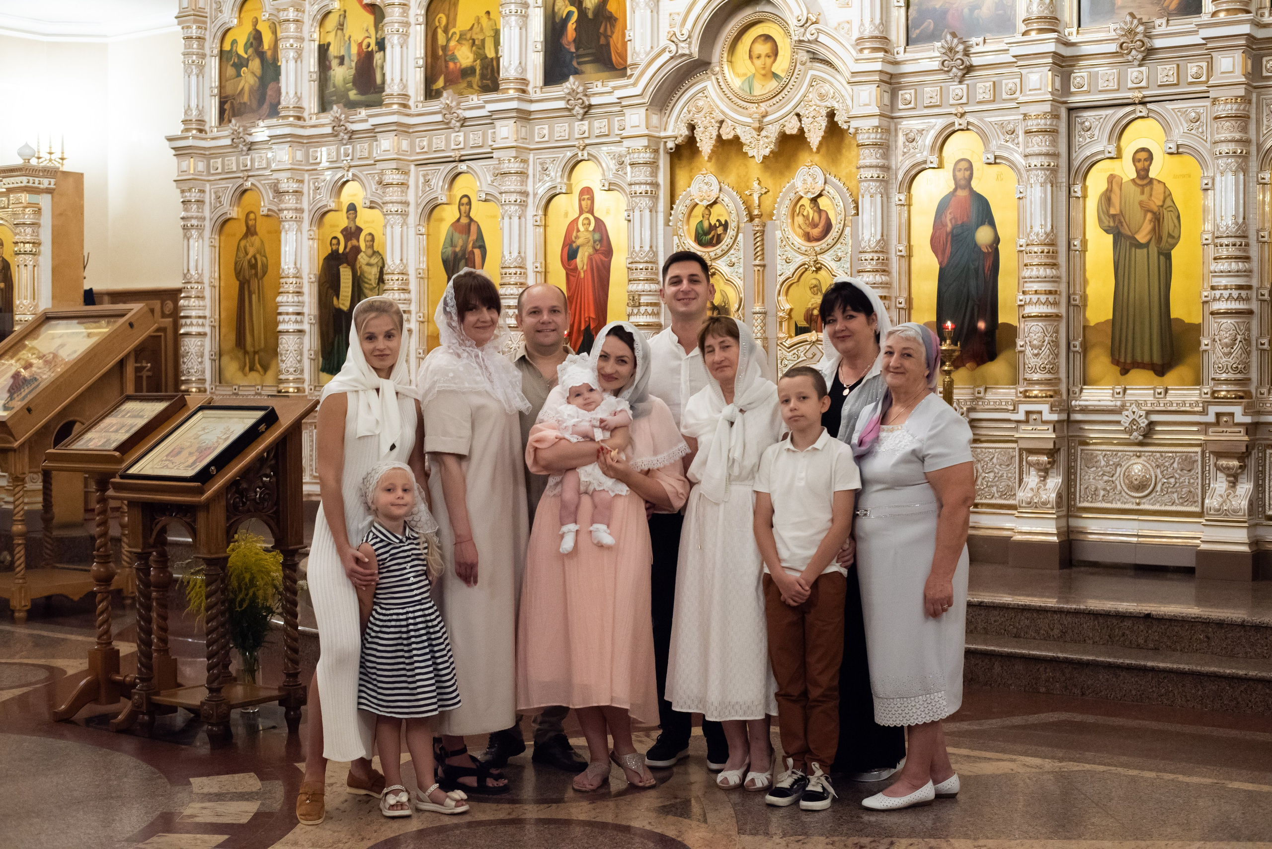 Крестины в Благовещенском Соборе. Фотограф новорожденных Воронеж — Дорохина Яна. Семейный фотограф