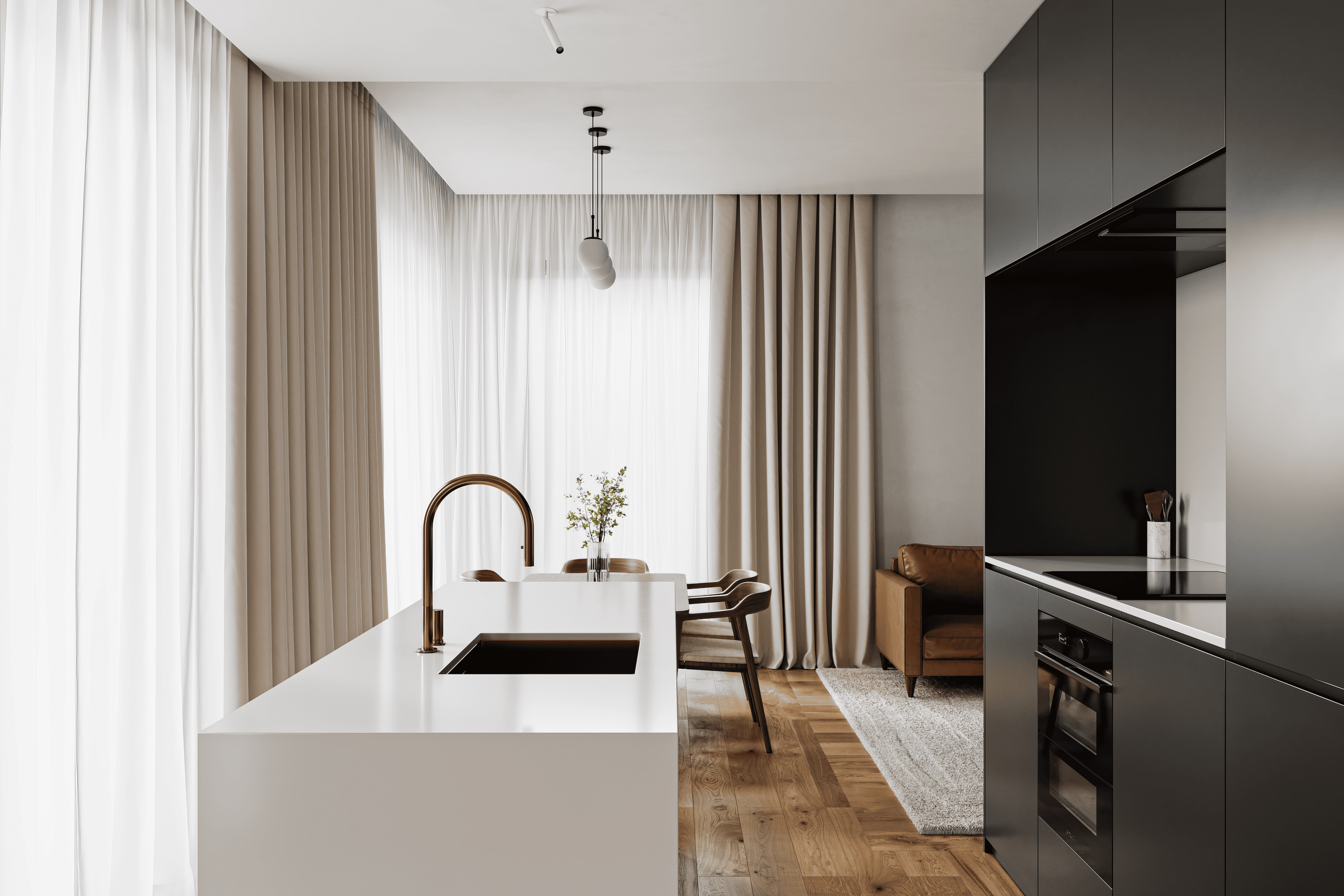 Project 04 · Kitchen Space. Navet3D — визуализация пространства и света