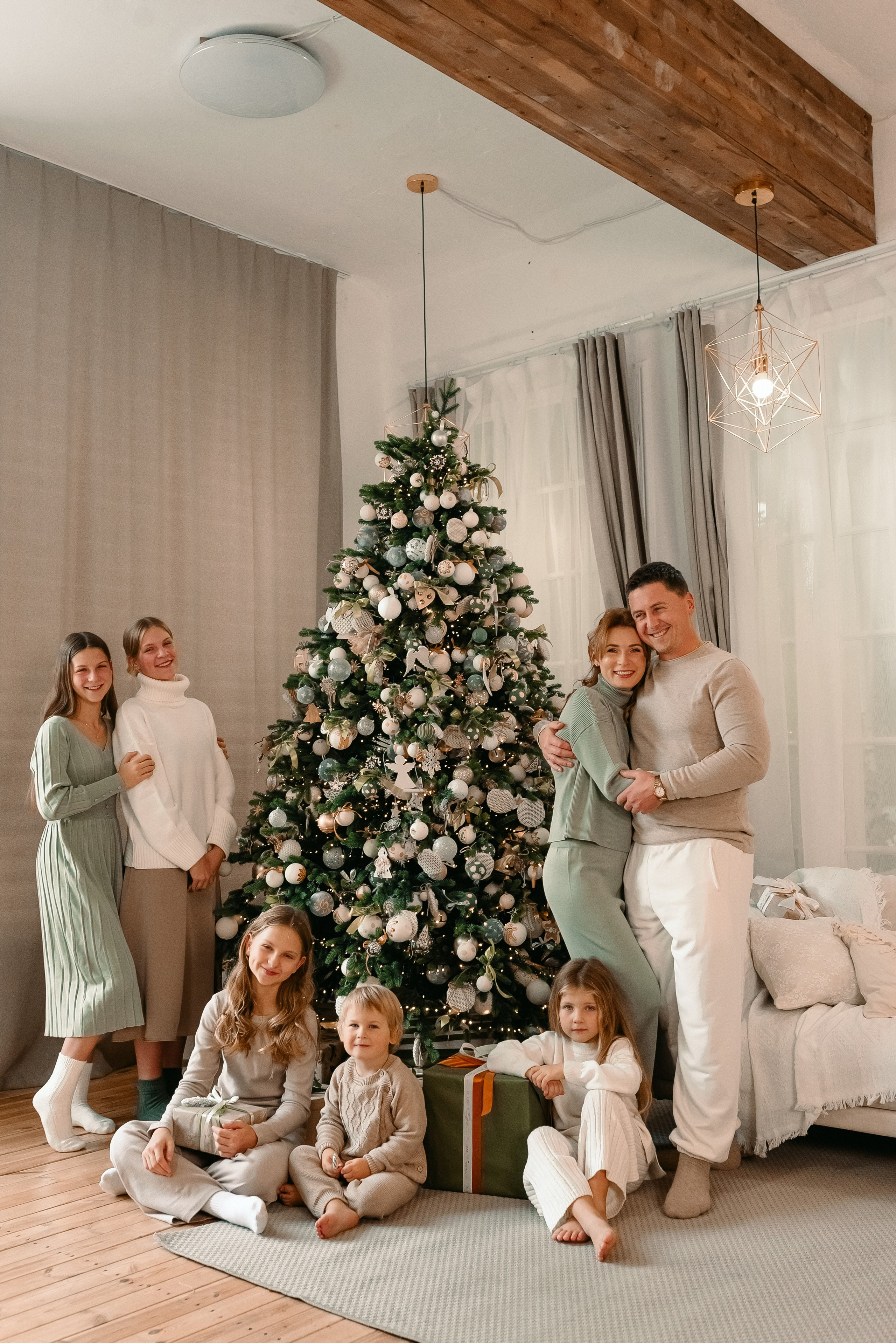 Новогодняя семейная фотосессия. Фотограф Юлия Кондратьева