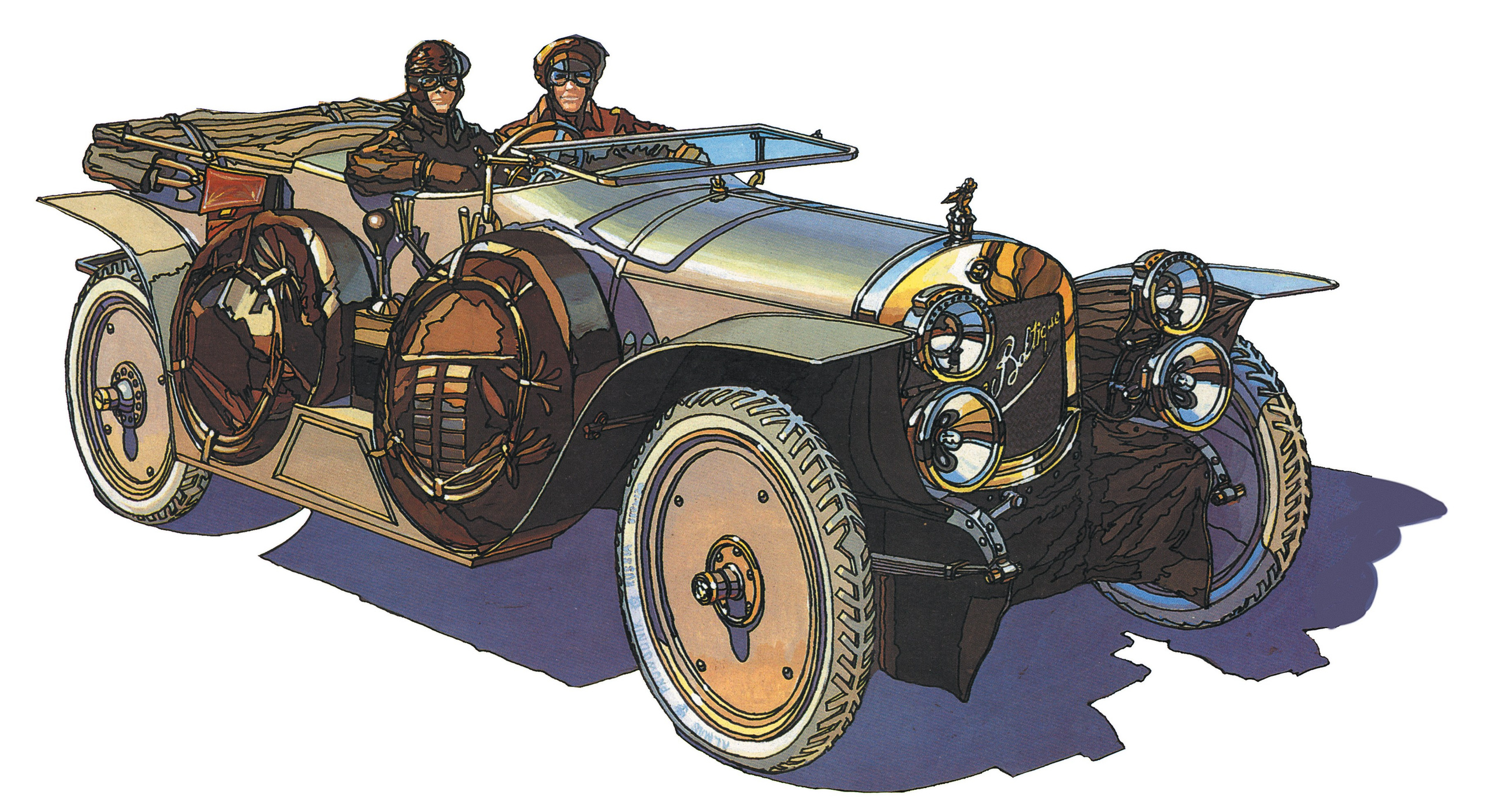 Серия рисунков для журнала «За рулем». Главная