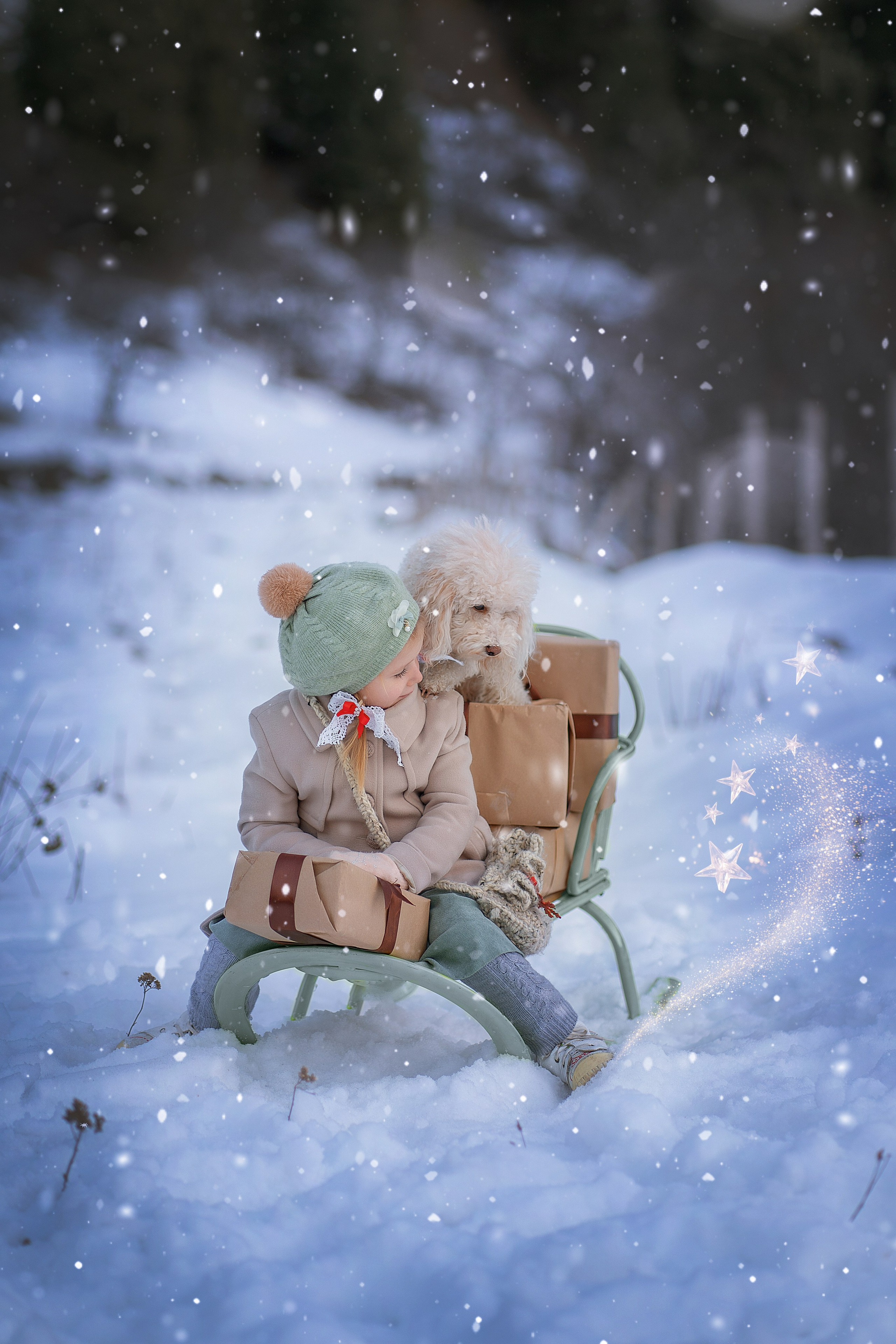 Детские новогодние и рождественские фотоистории. Детский и семейный фотограф в Москве и Подмосковье Настя Наумова