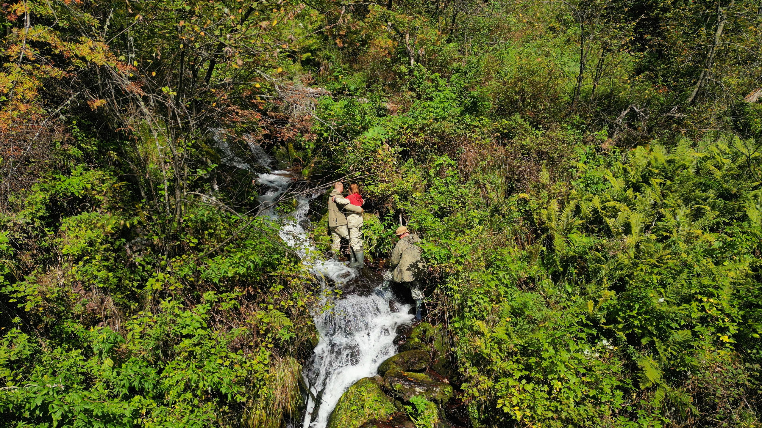 Съема с коптера в условиях похода Алтай