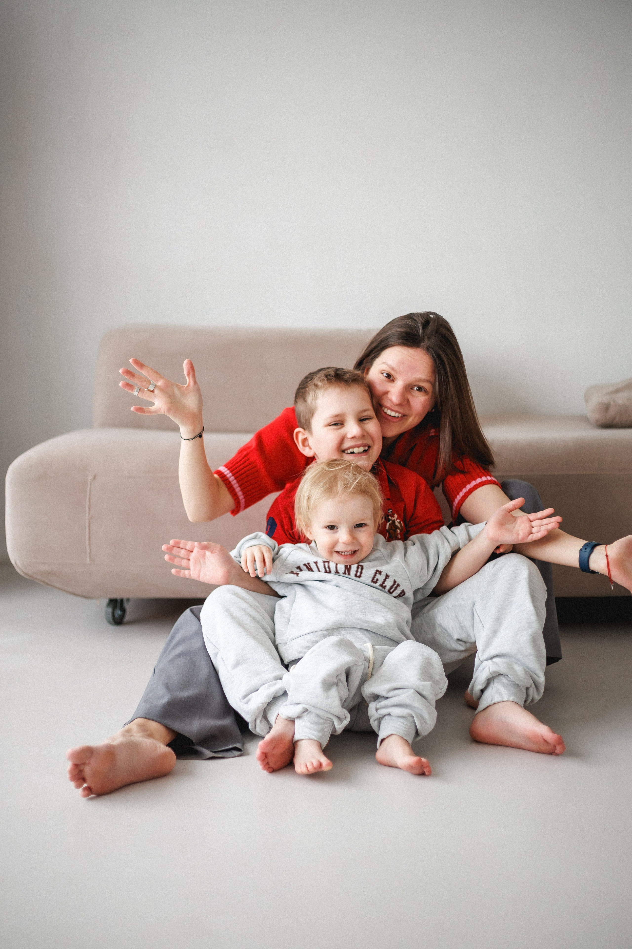 Даша и сыновья. Фотограф в Москве Базанова Дарья