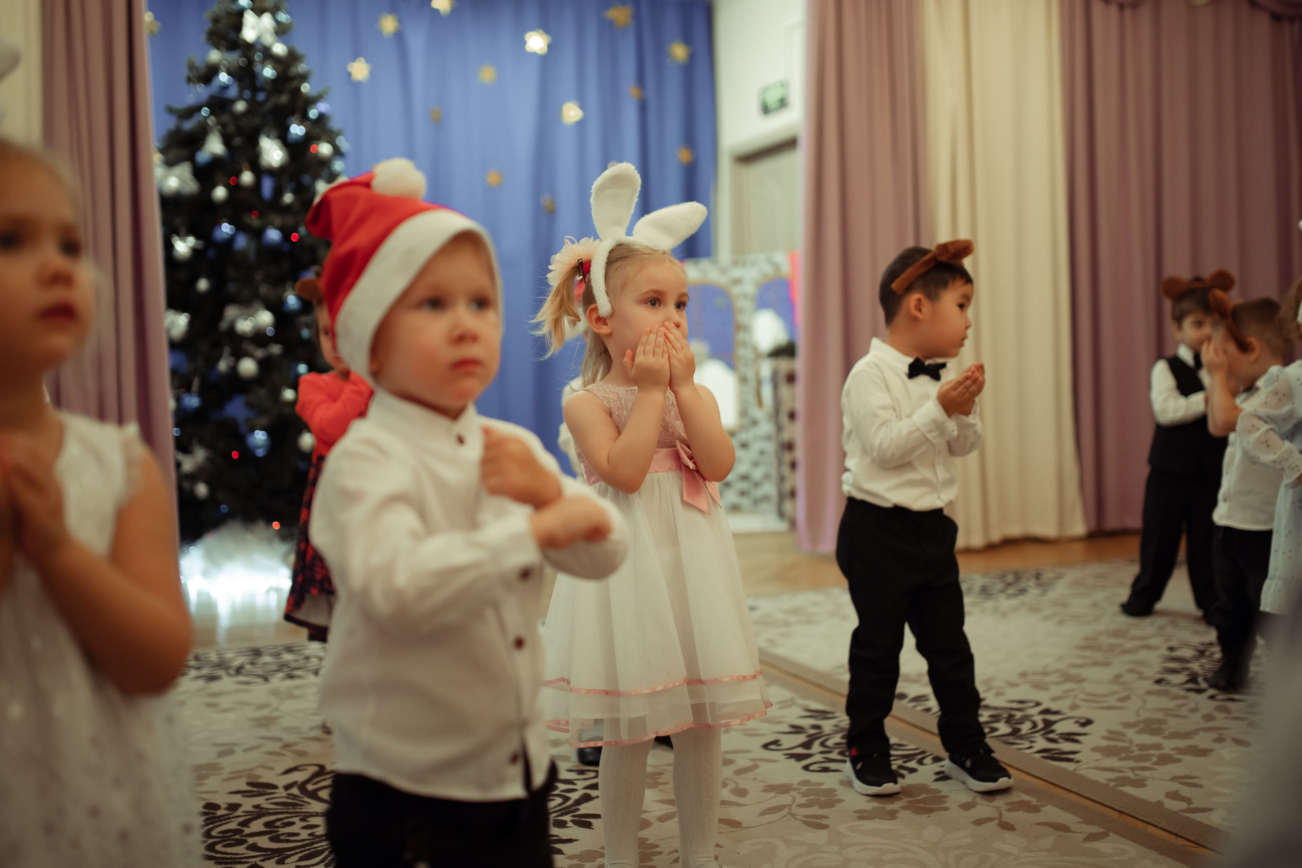 Новогодний утренник в детском саду. Семейный и детский фотограф в Москве Дорогова Екатерина