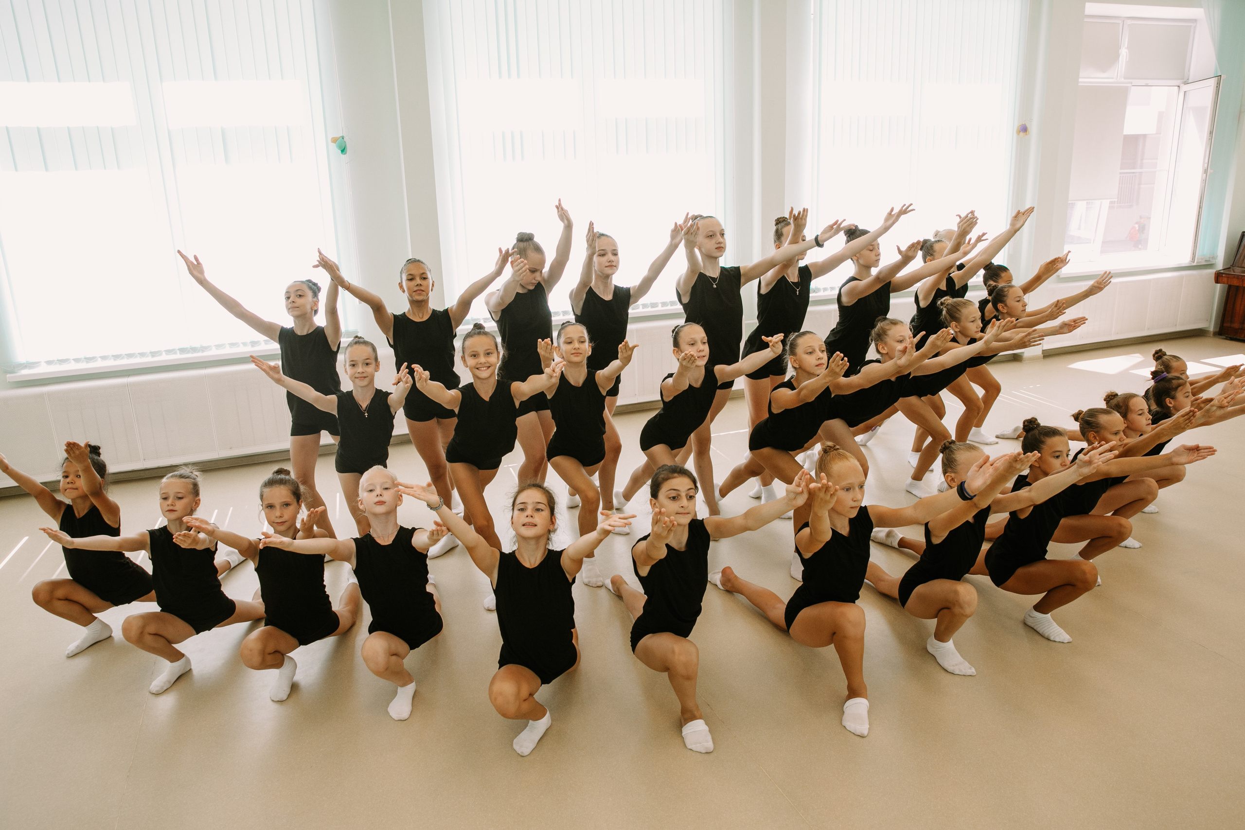 Гимнастки. Фотограф Максим Маркелов